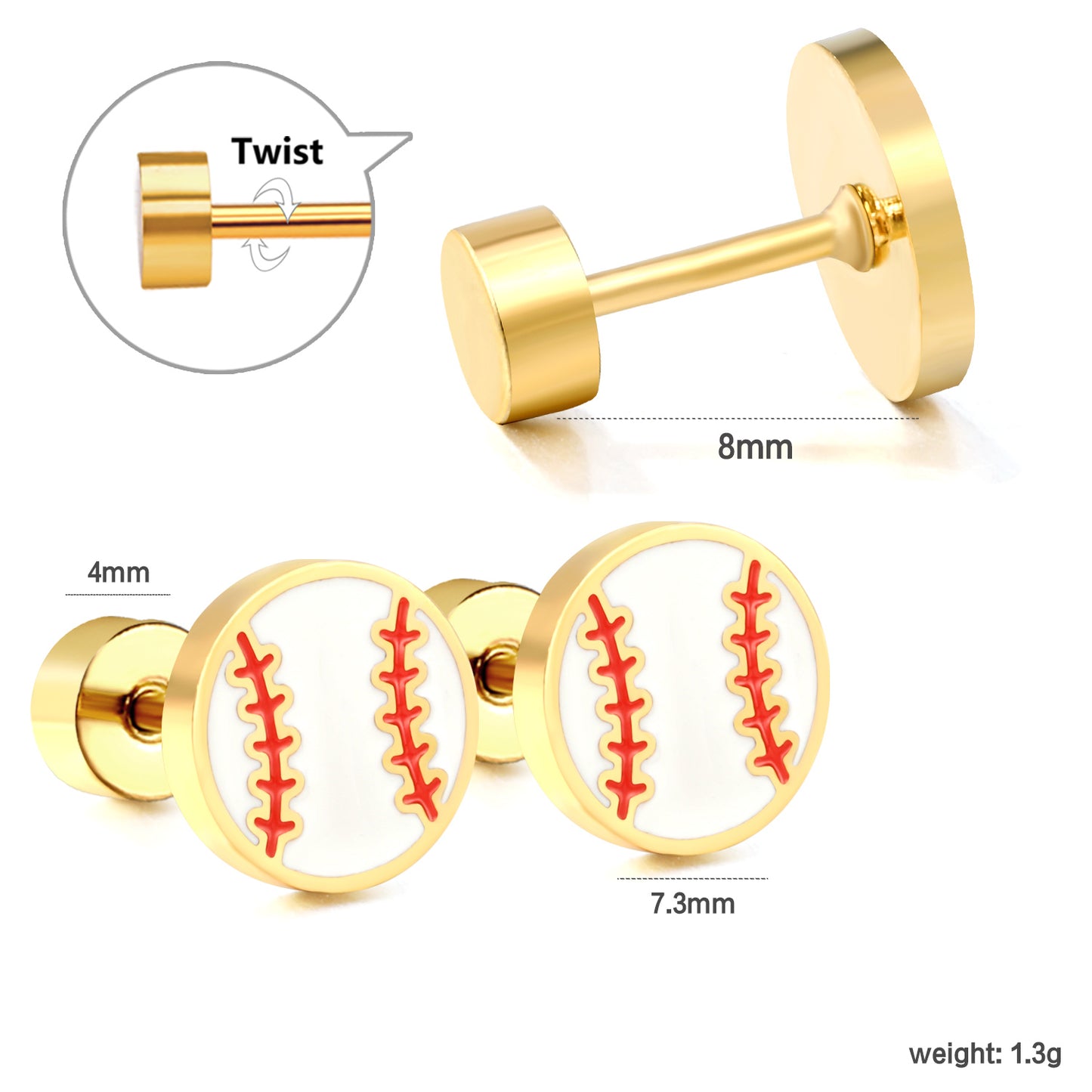 Wholesale 18K Gold Bow Stud Earrings Festive Design