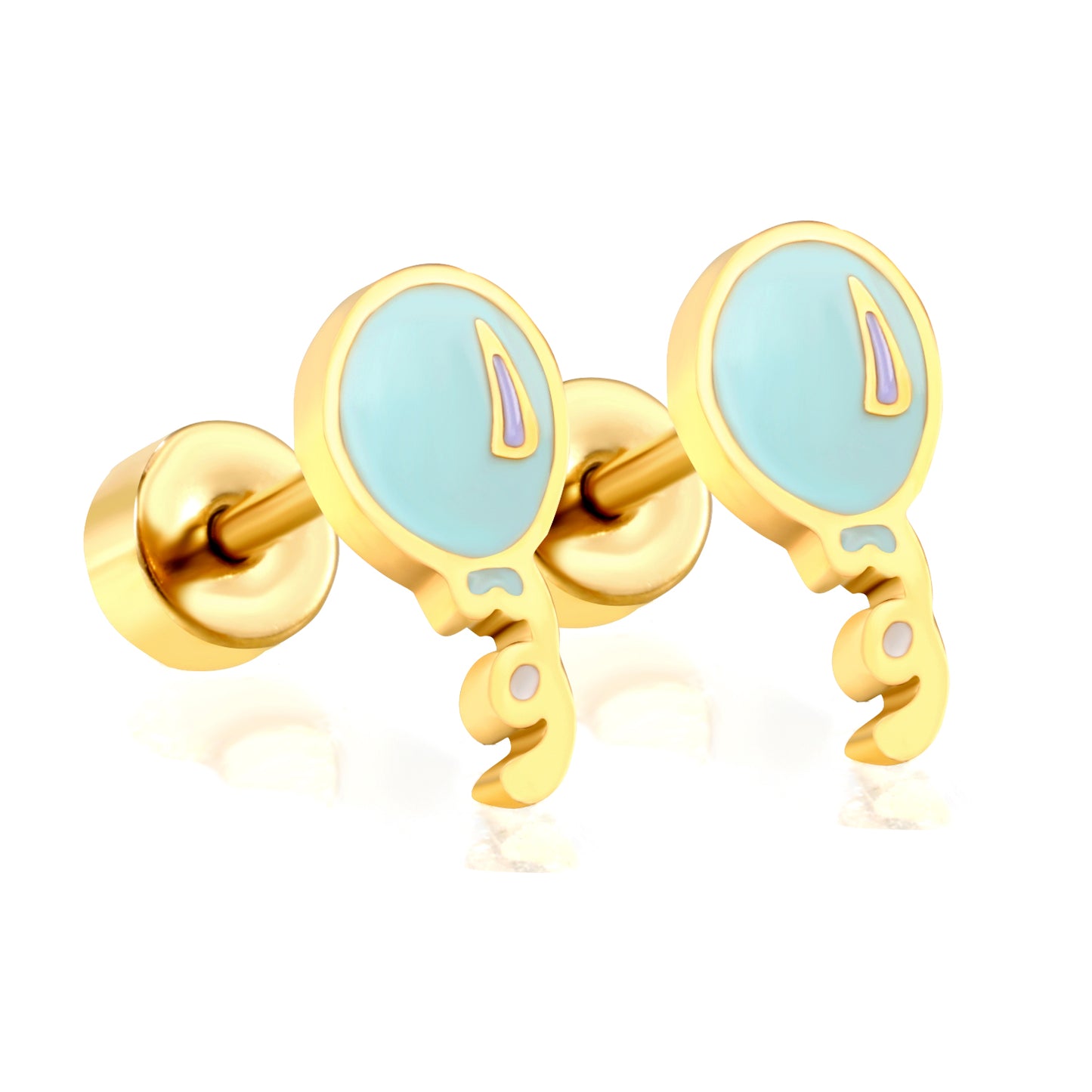 Wholesale 18K Gold Bell Stud Earrings Charming Design