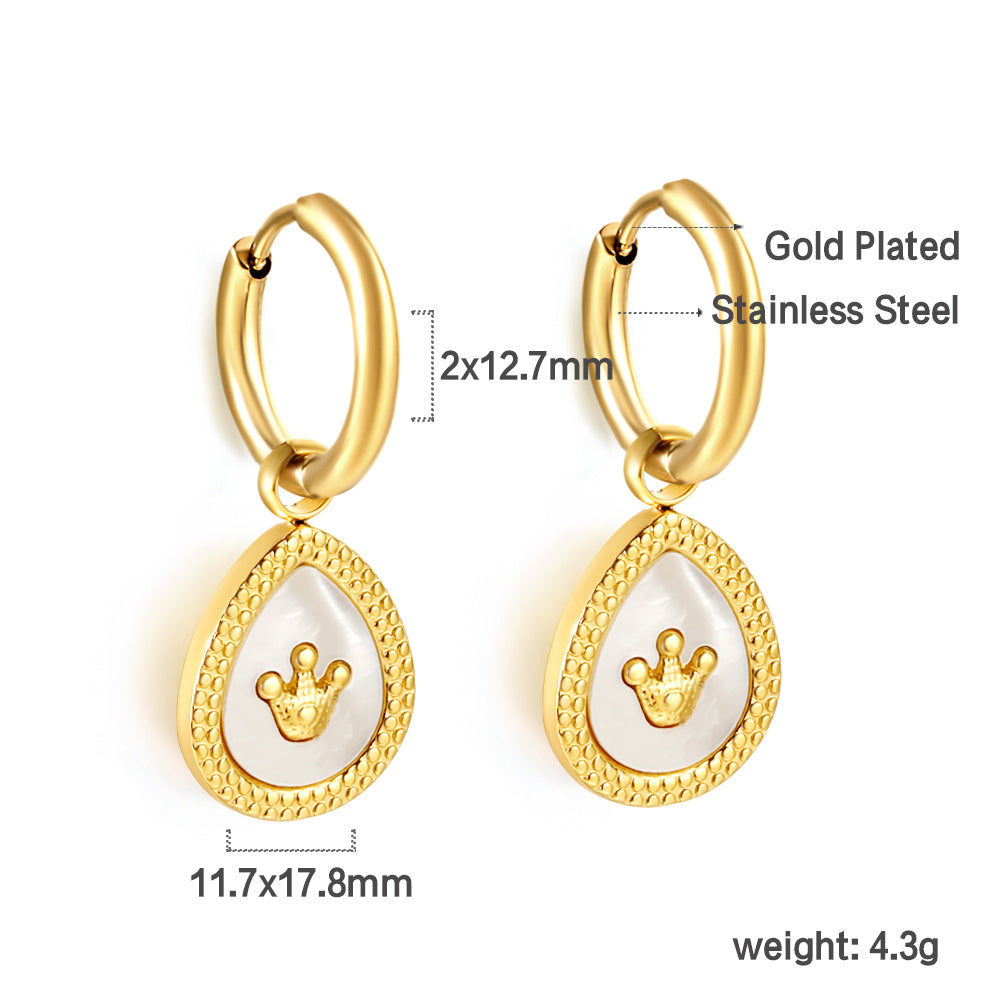 Bulk 18K Gold Textured Teardrop Hoop Earrings - Unique Design
