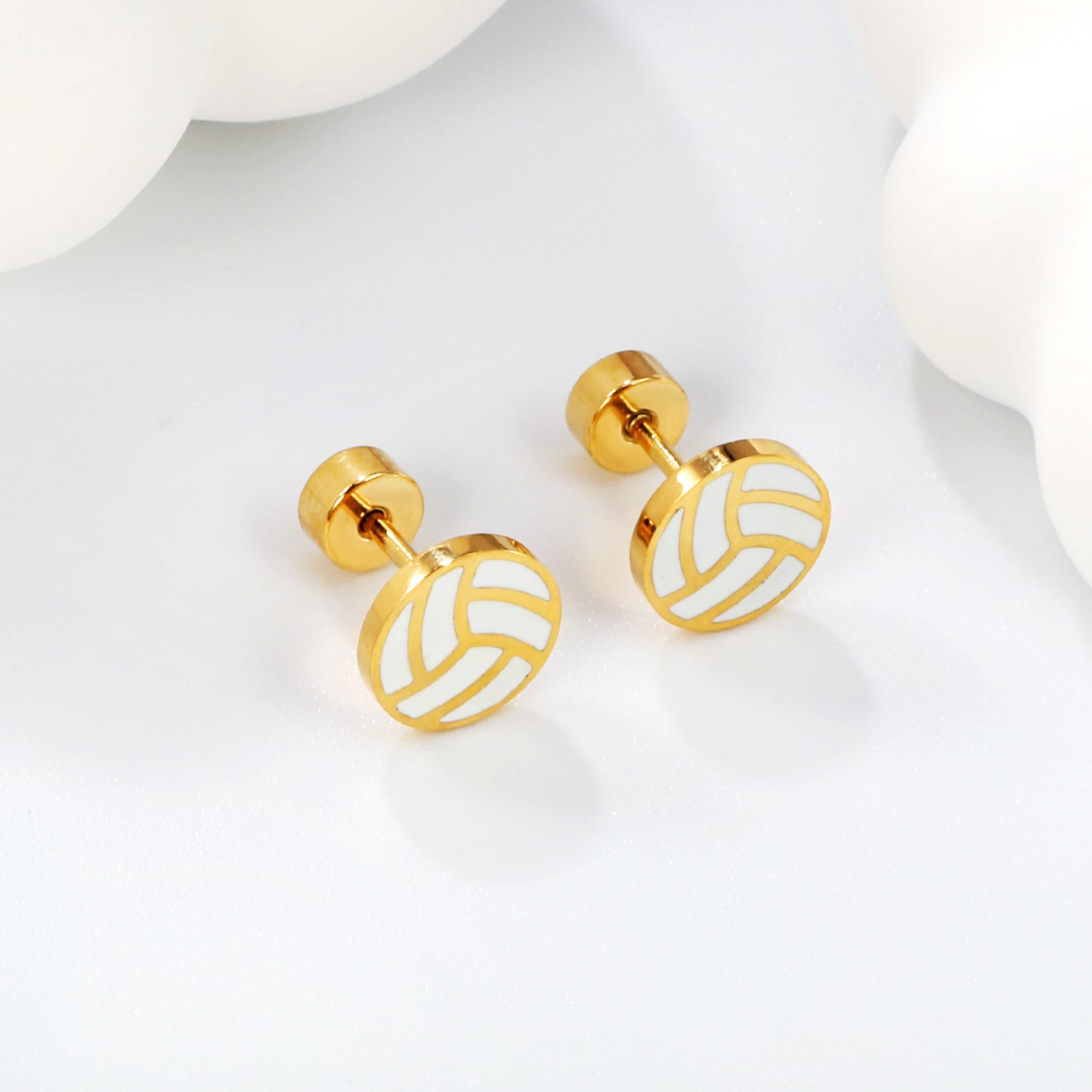 Wholesale 18K Gold Snowflake Stud Earrings Sparkling Style
