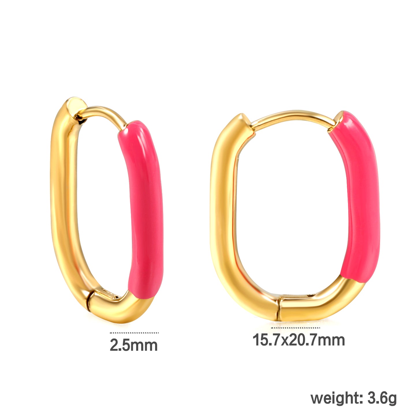 Wholesale Multicolor - Decorated Gold Hoop Earrings for Fashion Retailers