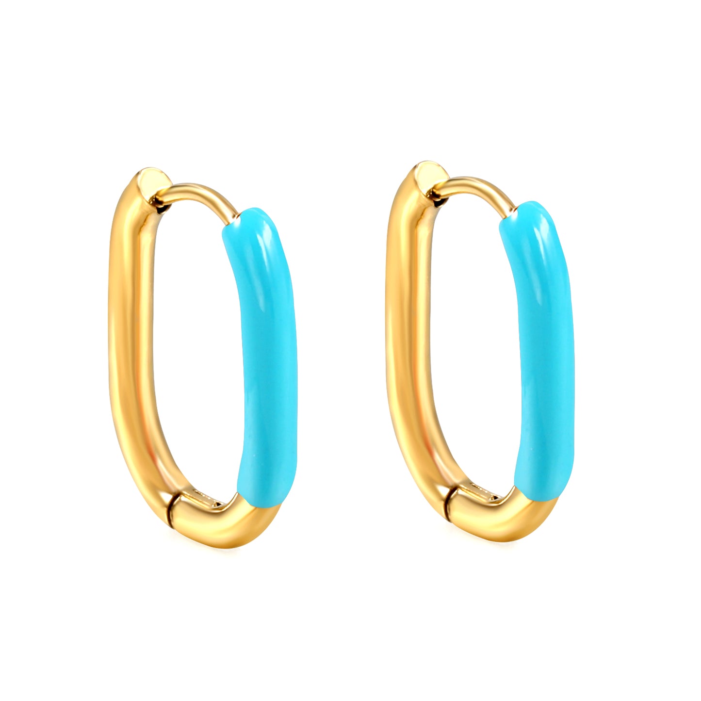 Wholesale Multicolor - Decorated Gold Hoop Earrings for Fashion Retailers