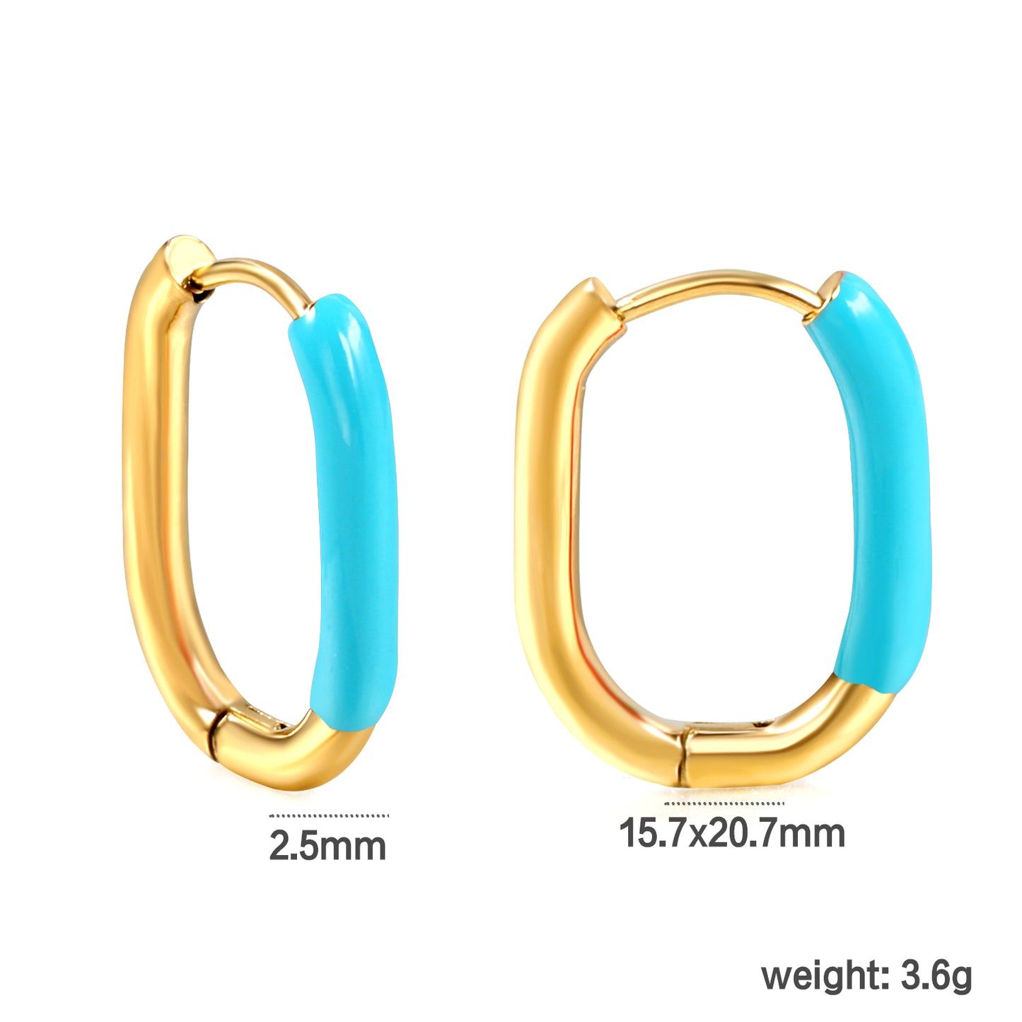 Wholesale Multicolor - Decorated Gold Hoop Earrings for Fashion Retailers