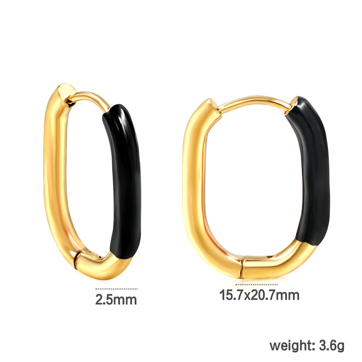 Wholesale Multicolor - Decorated Gold Hoop Earrings for Fashion Retailers