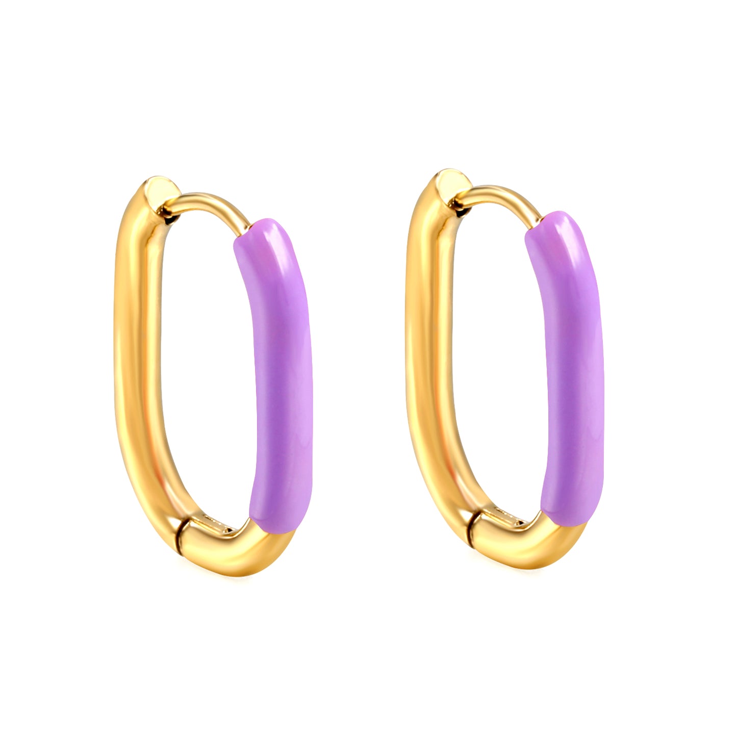 Wholesale Multicolor - Decorated Gold Hoop Earrings for Fashion Retailers