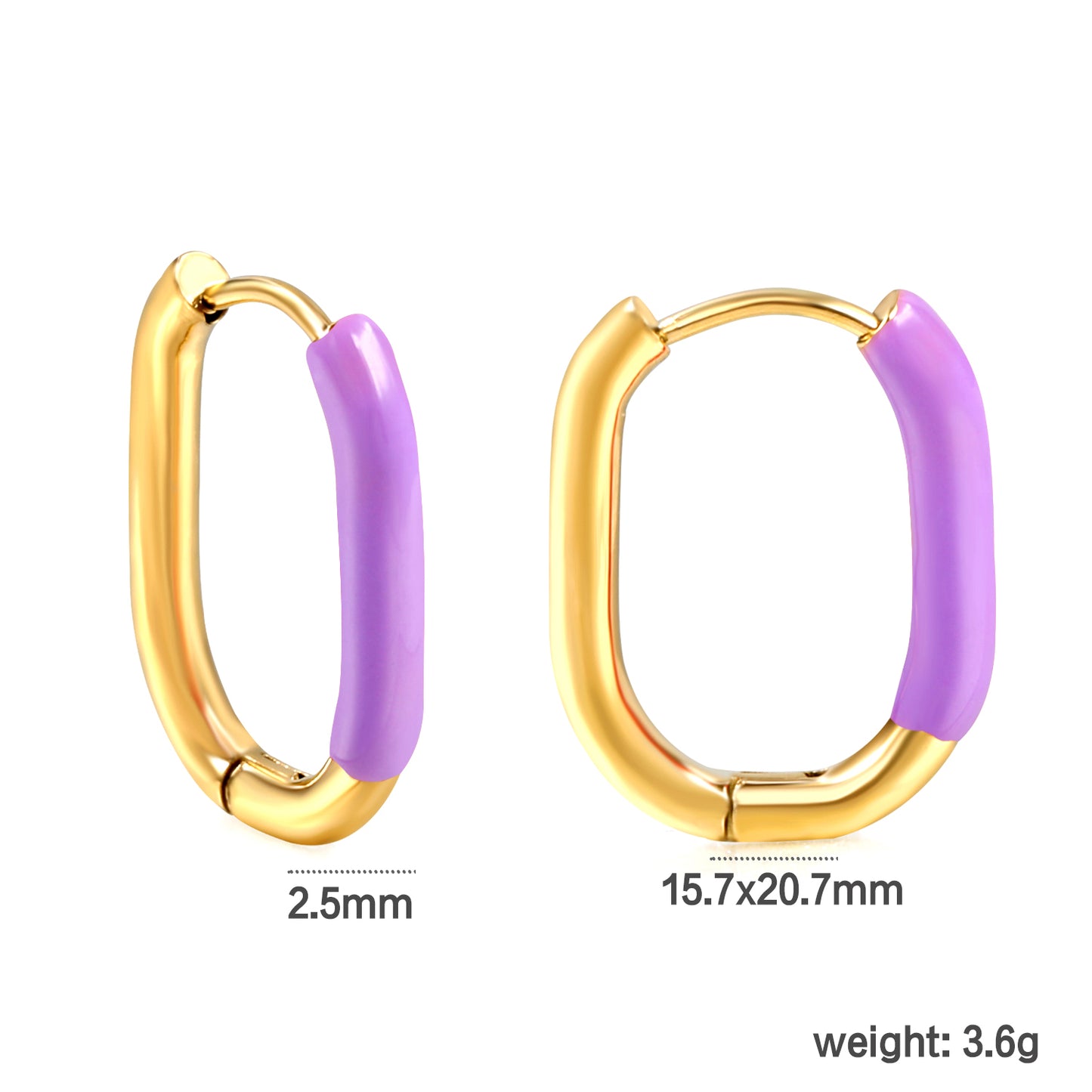 Wholesale Multicolor - Decorated Gold Hoop Earrings for Fashion Retailers