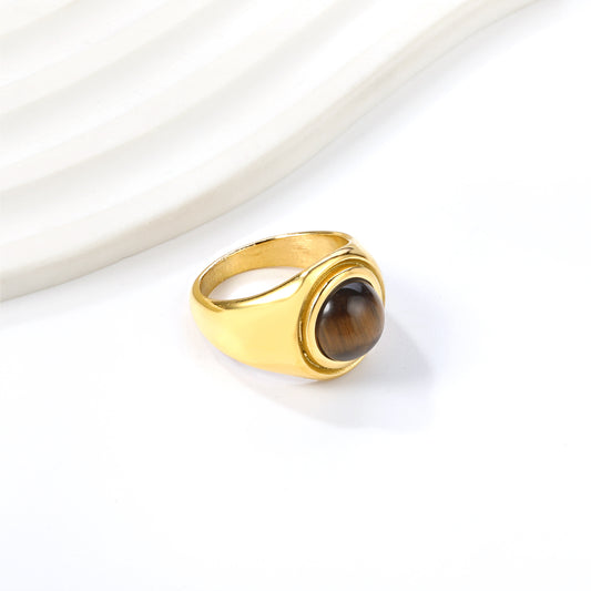 Wholesale 18K Gold Gem Set Modular Contrast