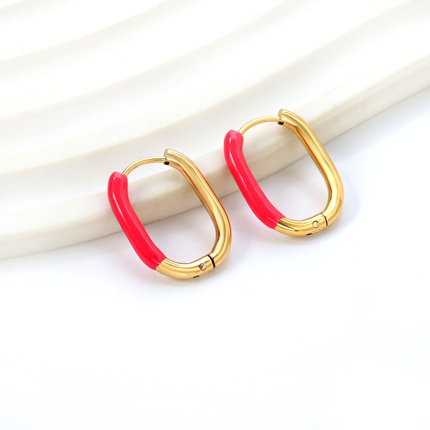 Wholesale Multicolor - Decorated Gold Hoop Earrings for Fashion Retailers