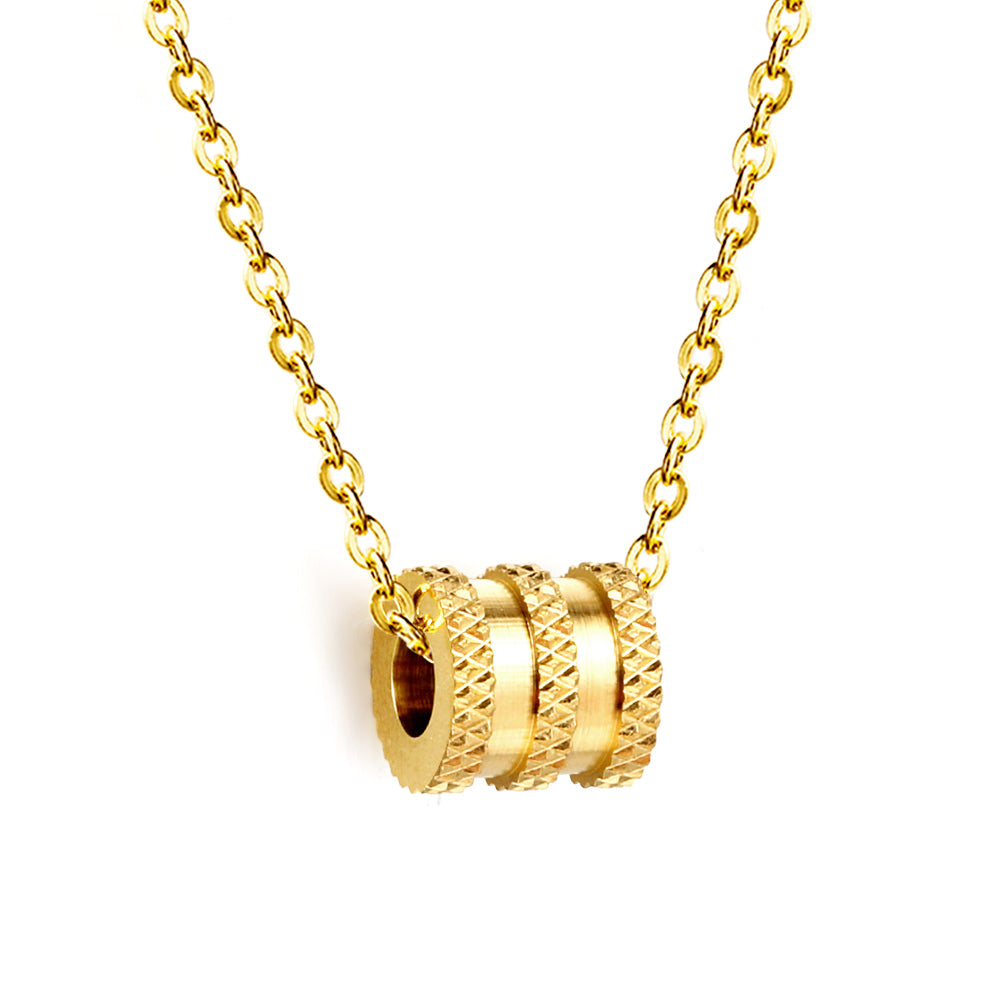 Bulk Double ring Necklace Retro Elegant Style