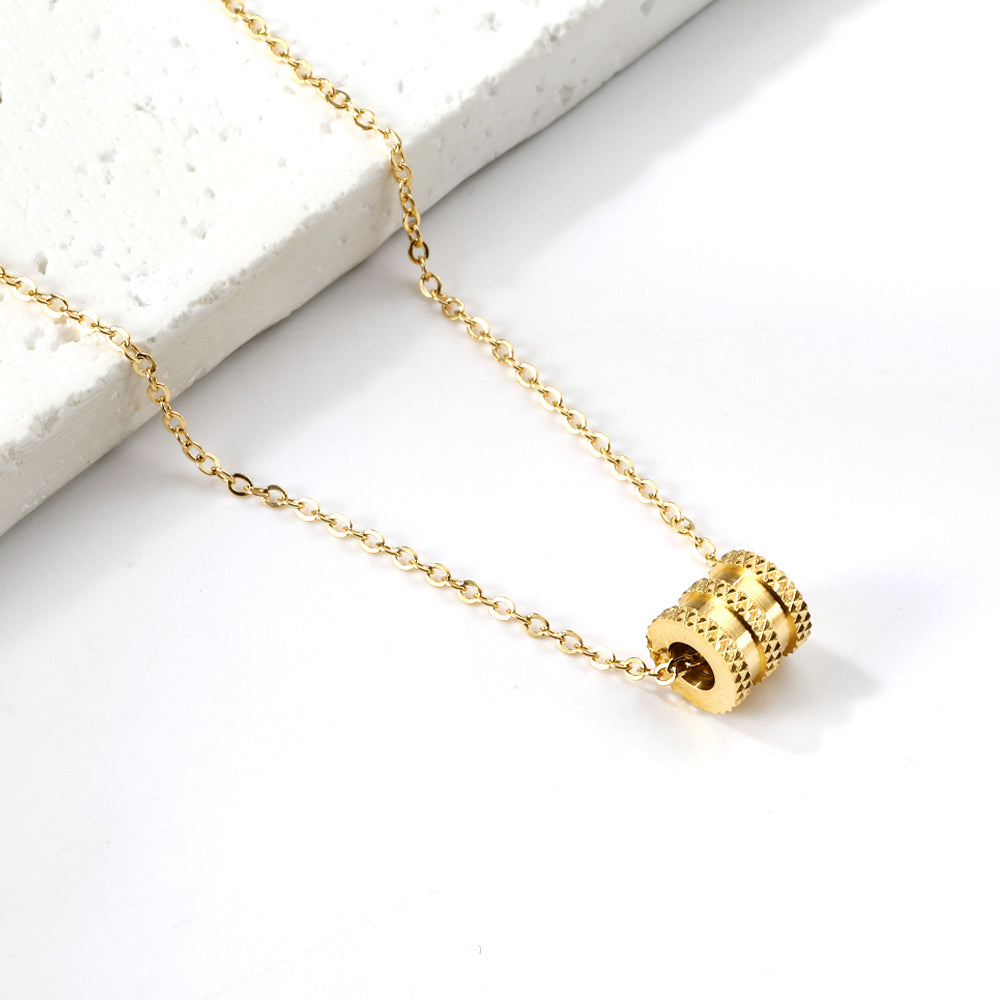 Bulk Double ring Necklace Retro Elegant Style