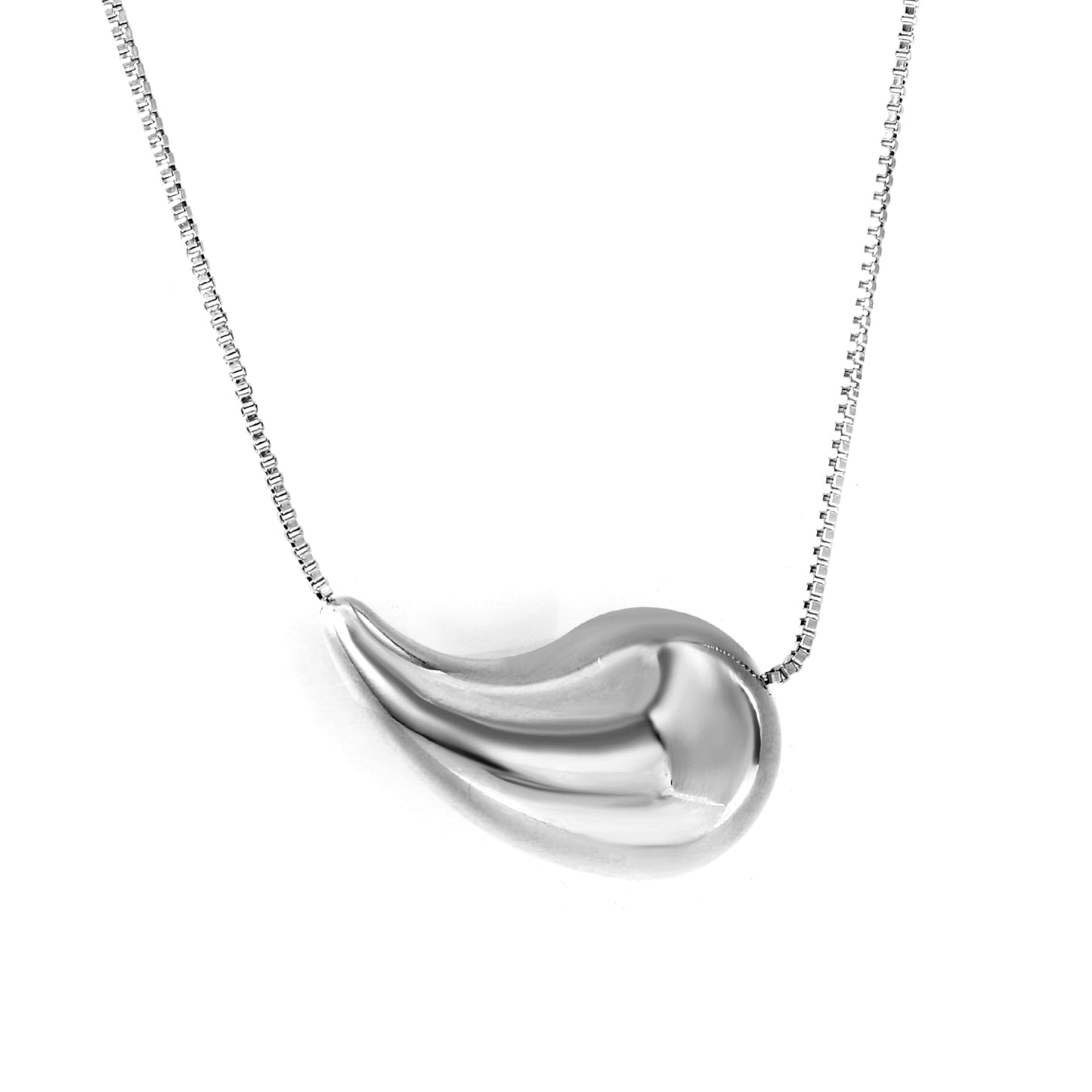 Wholesale Gold Tone Streamlined Pendant Necklace Modern Sophistication