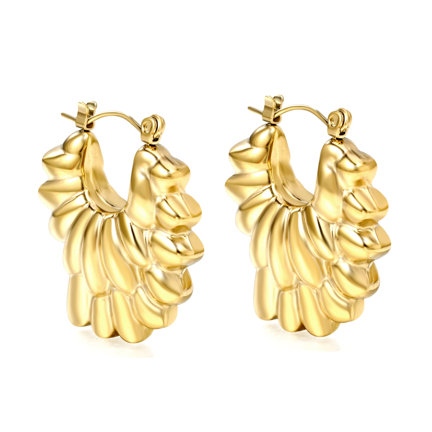 Wholesale Square Gold Earrings with Diamond Embellishments for Jewelry Retailers