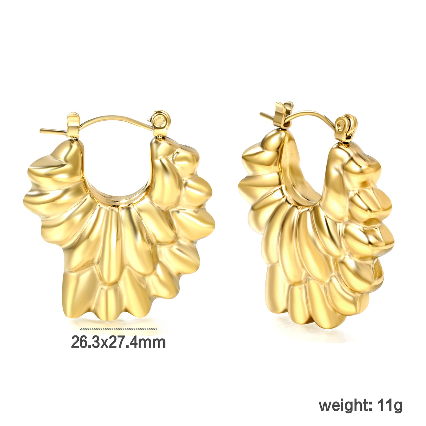 Wholesale Square Gold Earrings with Diamond Embellishments for Jewelry Retailers