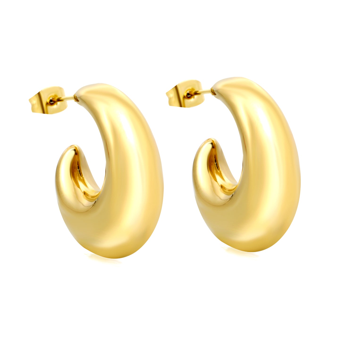 Wholesale Accented Gold Hoop Earrings for Jewelry Vendors