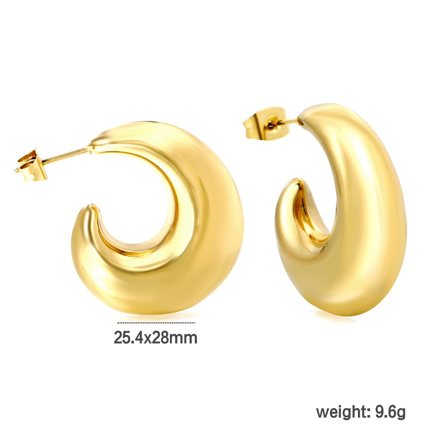 Wholesale Accented Gold Hoop Earrings for Jewelry Vendors