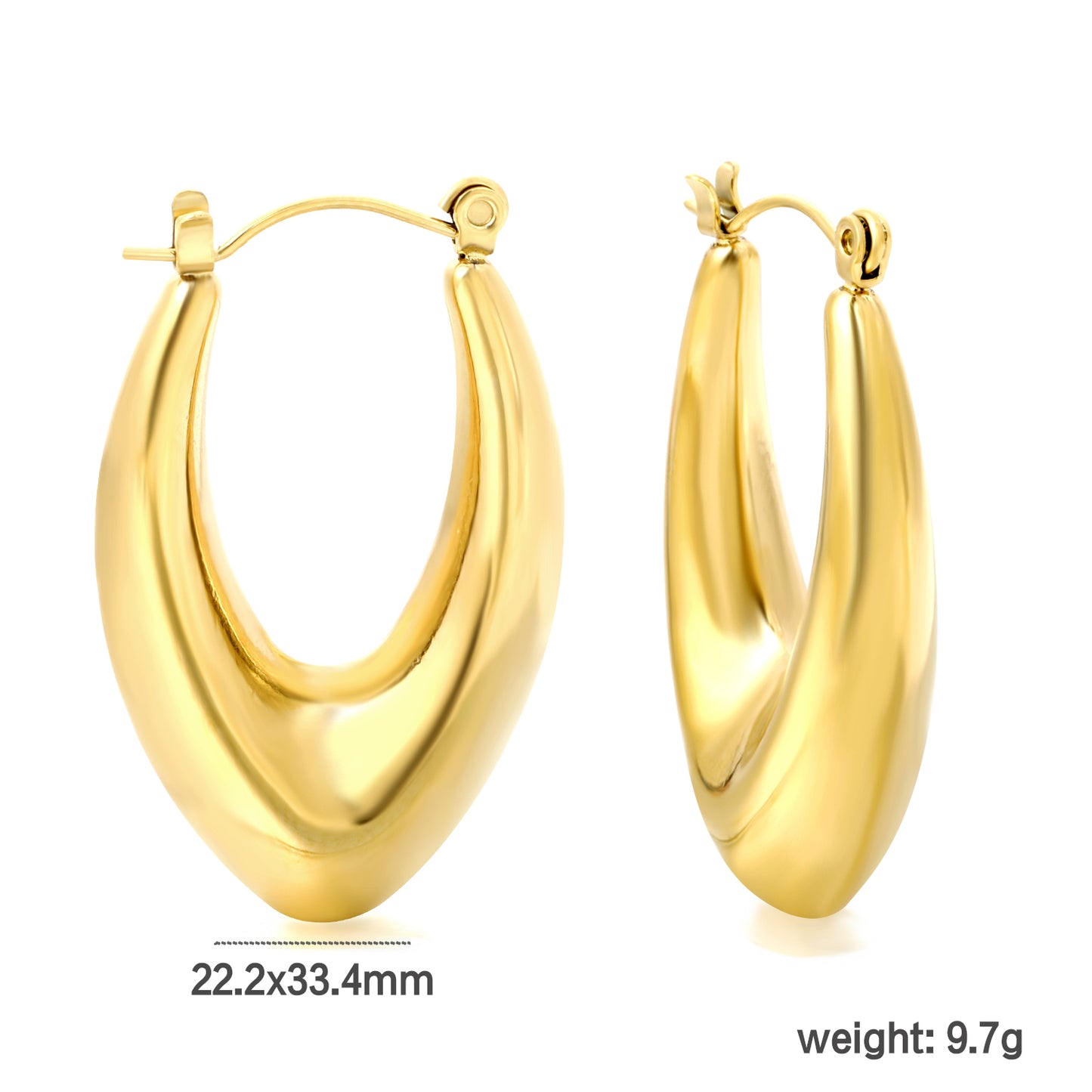 Wholesale Fan - textured Gold Hoop Earrings for Jewelry Retailers