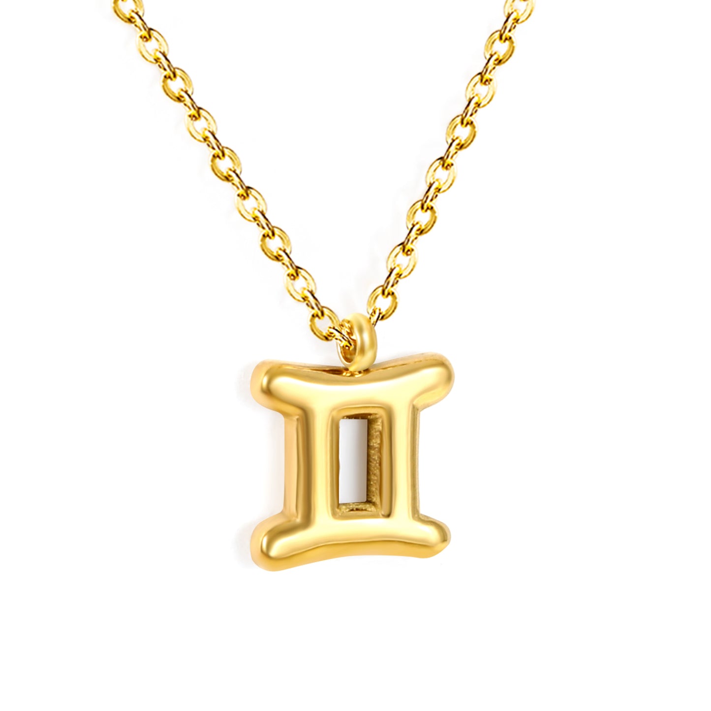 Wholesale 18K Gold Plated Zodiac Sign Necklace Astrological Symbol Pendant Delicate Chain Celestial Luxury