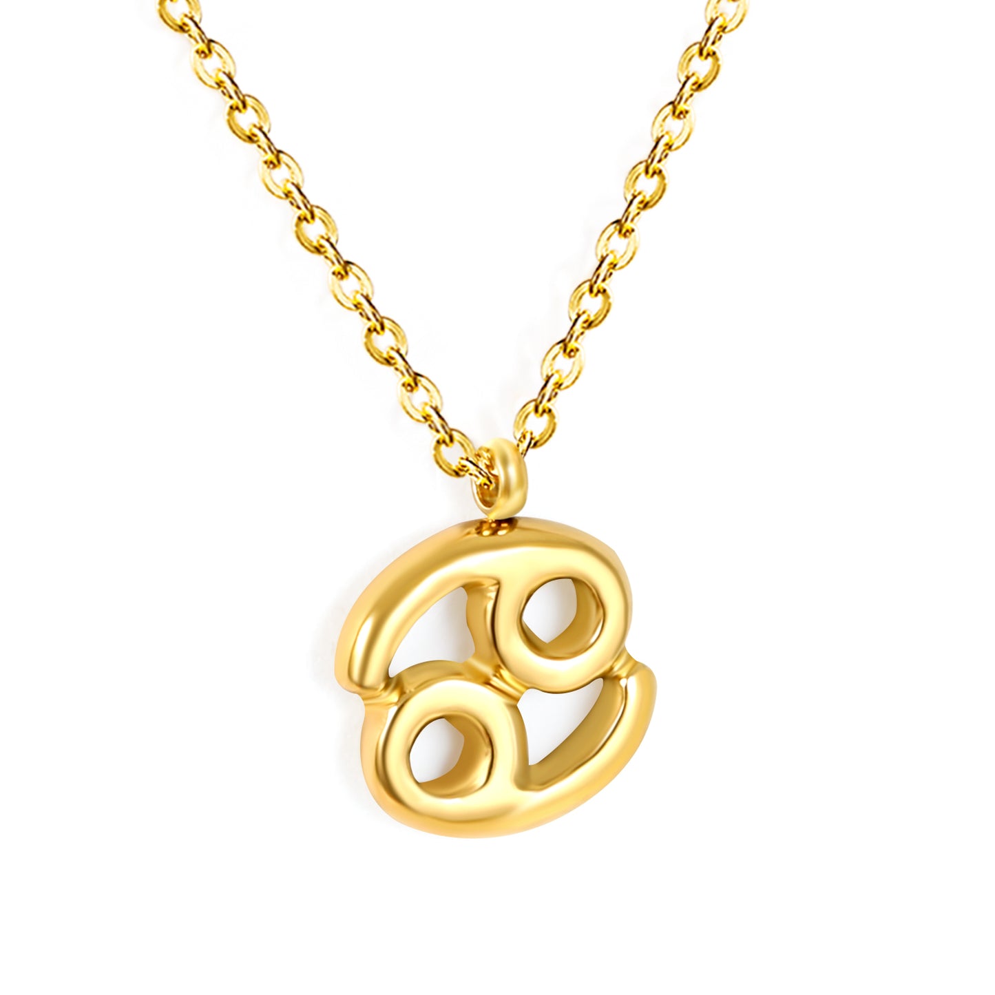 Wholesale 18K Gold Plated Zodiac Sign Necklace Astrological Symbol Pendant Delicate Chain Celestial Luxury