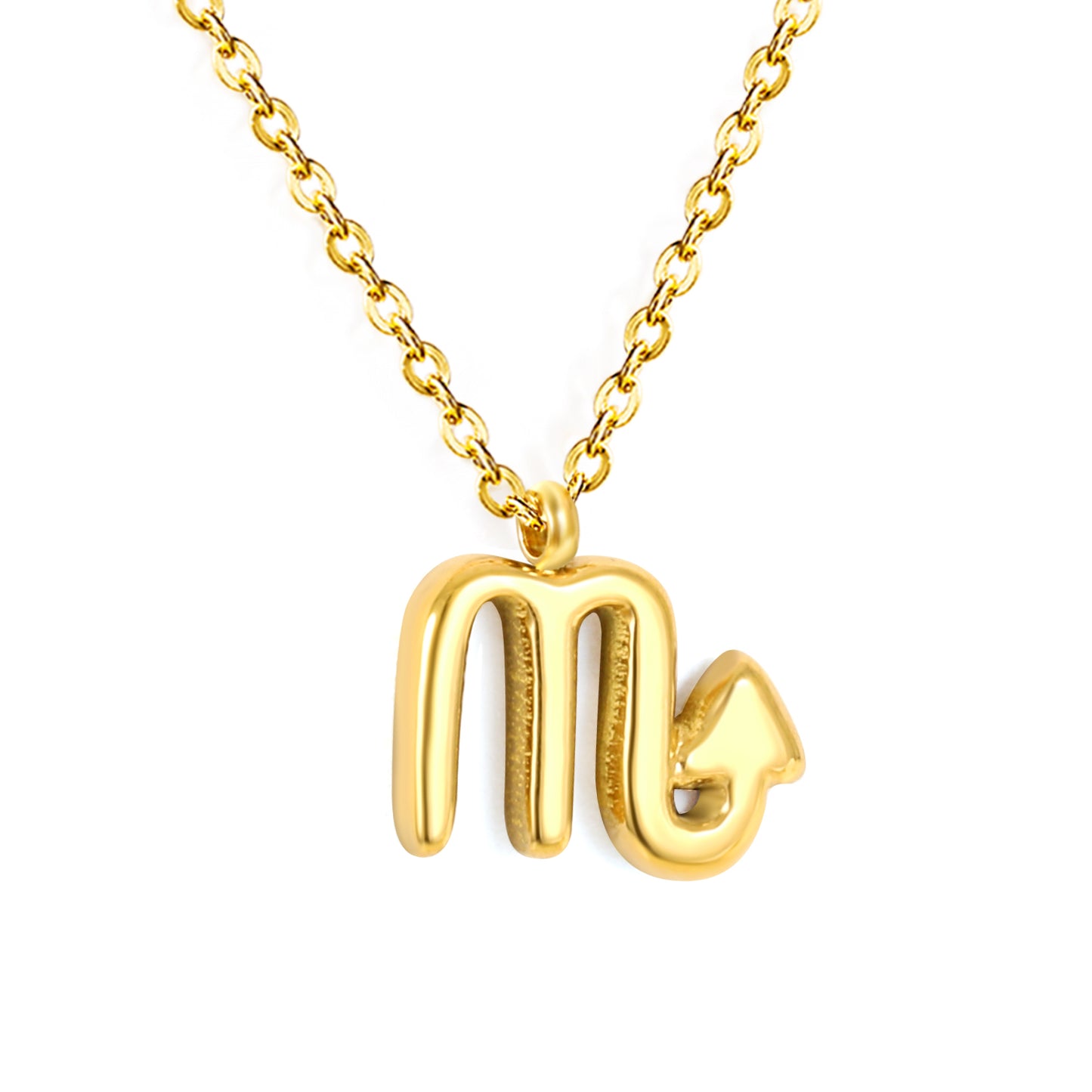 Wholesale 18K Gold Plated Zodiac Sign Necklace Astrological Symbol Pendant Delicate Chain Celestial Luxury