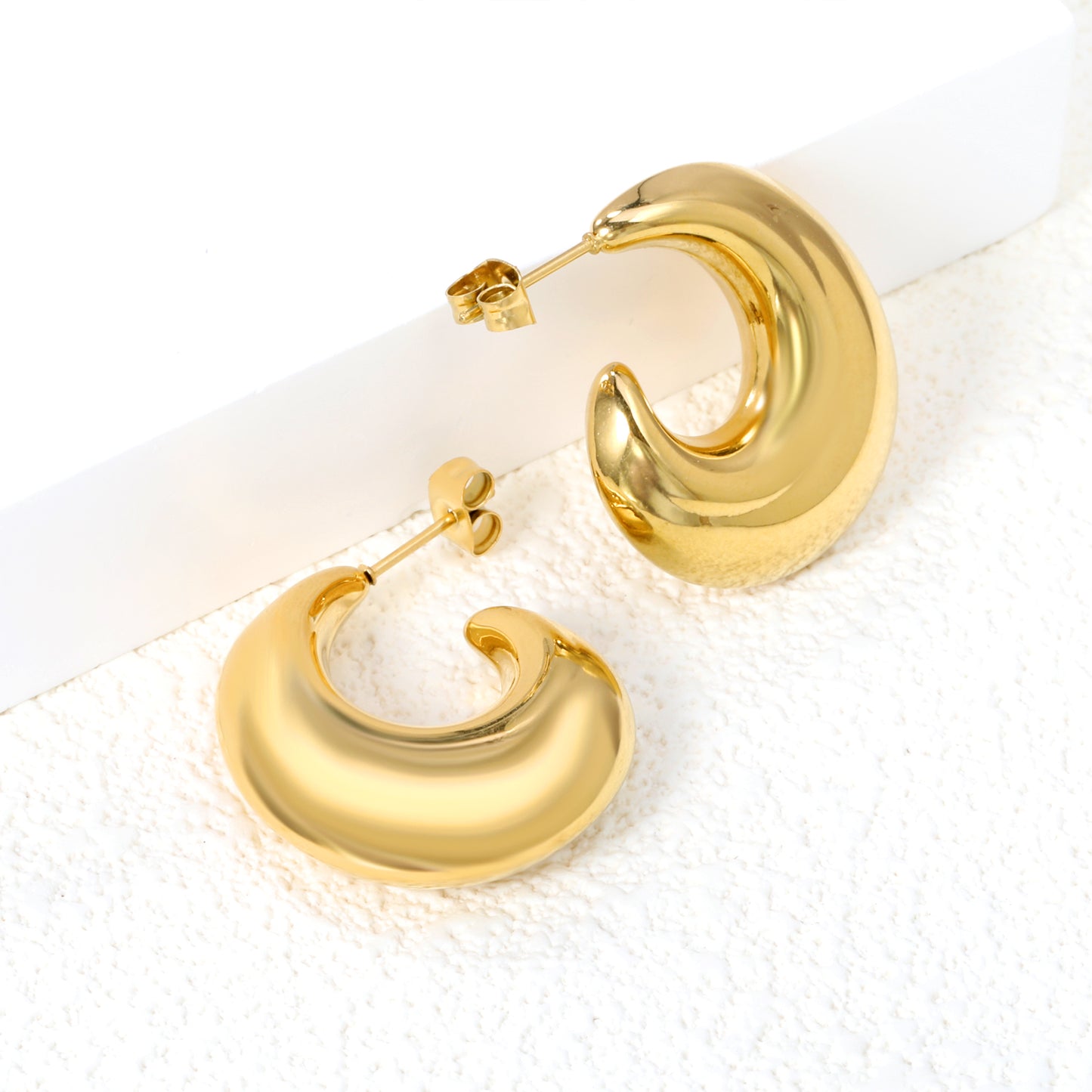 Wholesale Accented Gold Hoop Earrings for Jewelry Vendors