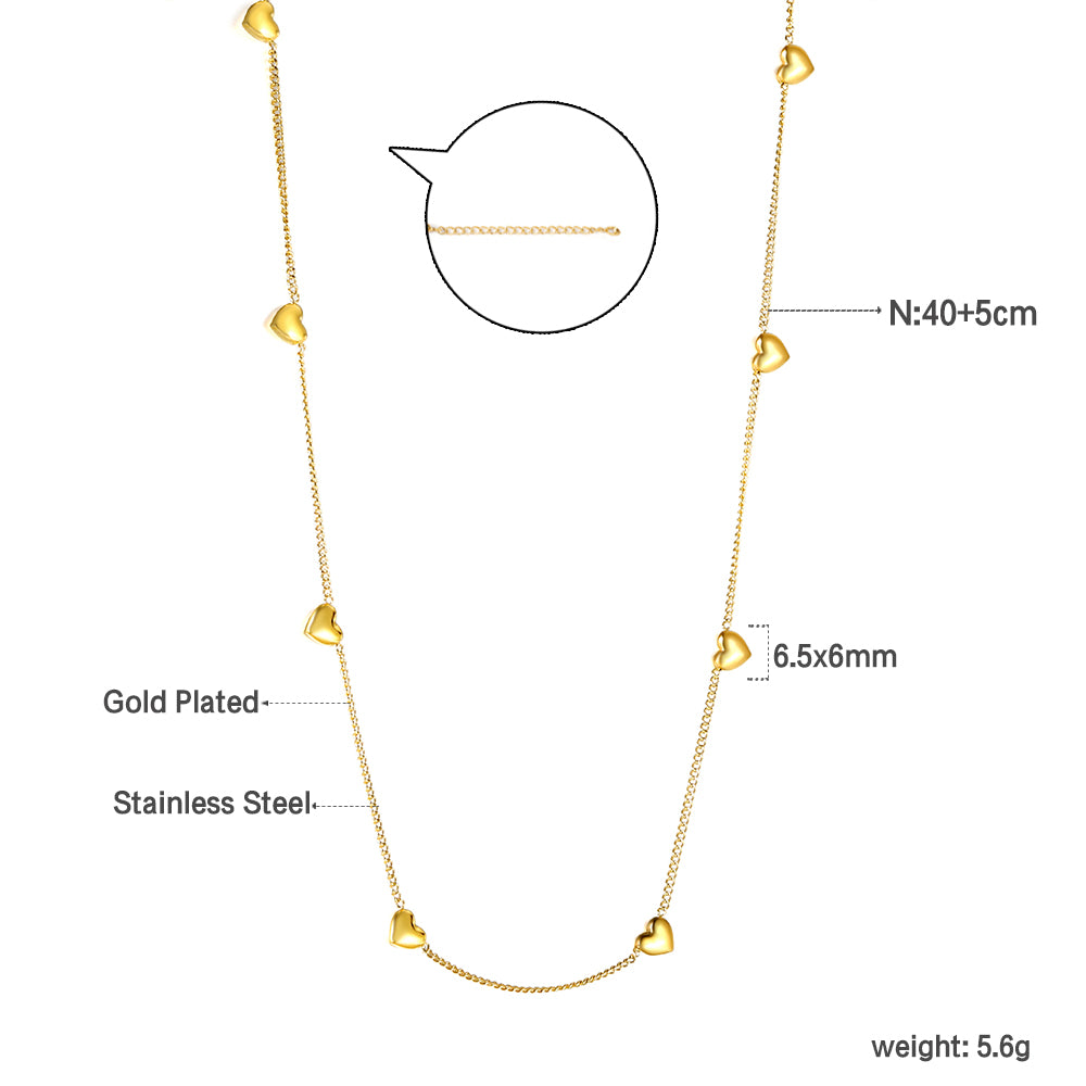 Wholesale Peach Heart Pendant Necklace Luxurious Exquisite