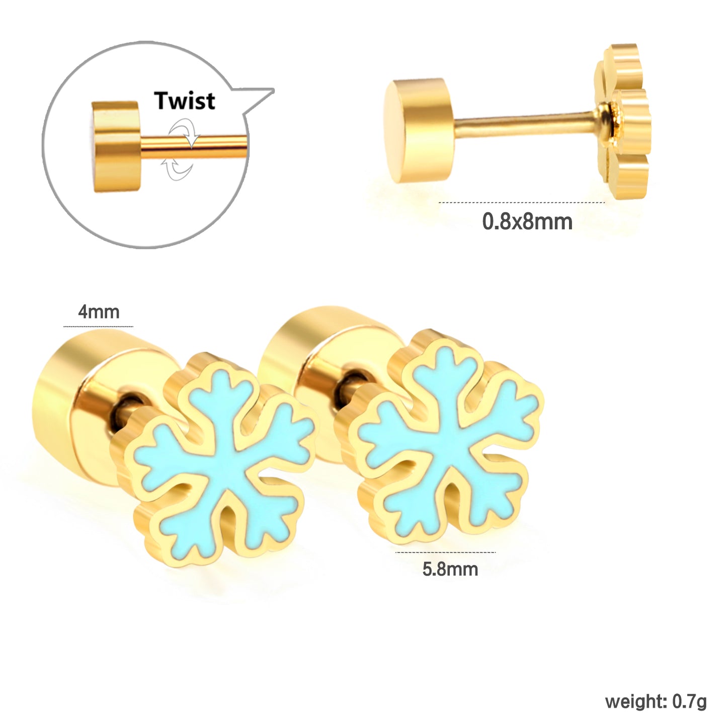 Wholesale 18K Gold Soccer Ball Stud Earrings Dynamic Style