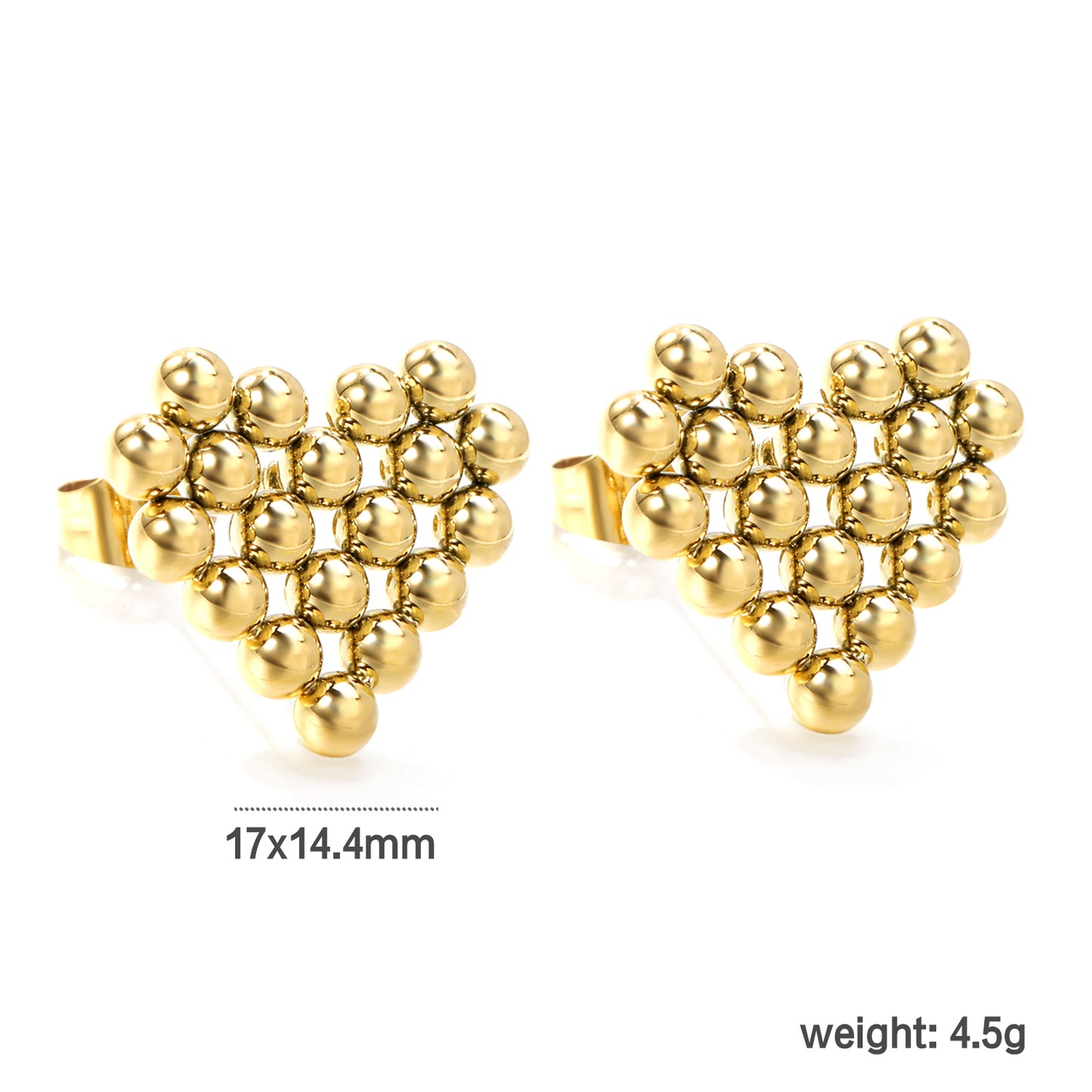 Wholesale Grape Triangle Earrings Unique Pattern