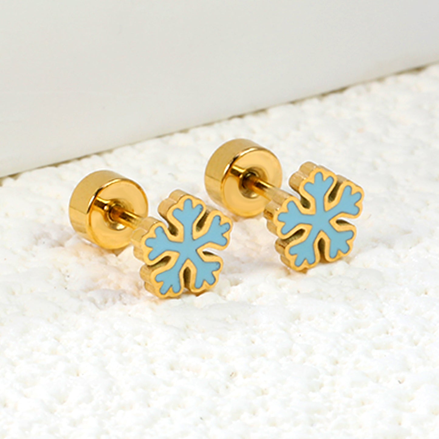 Wholesale 18K Gold Soccer Ball Stud Earrings Dynamic Style