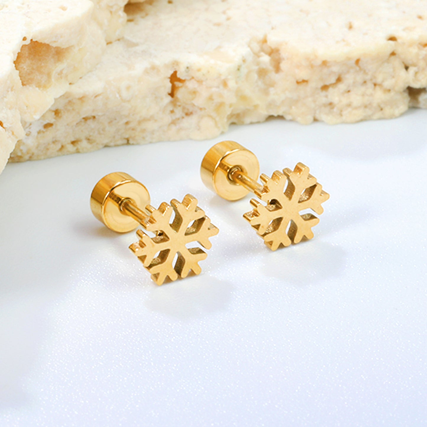 Wholesale 18K Gold Volleyball Stud Earrings Sporty Style