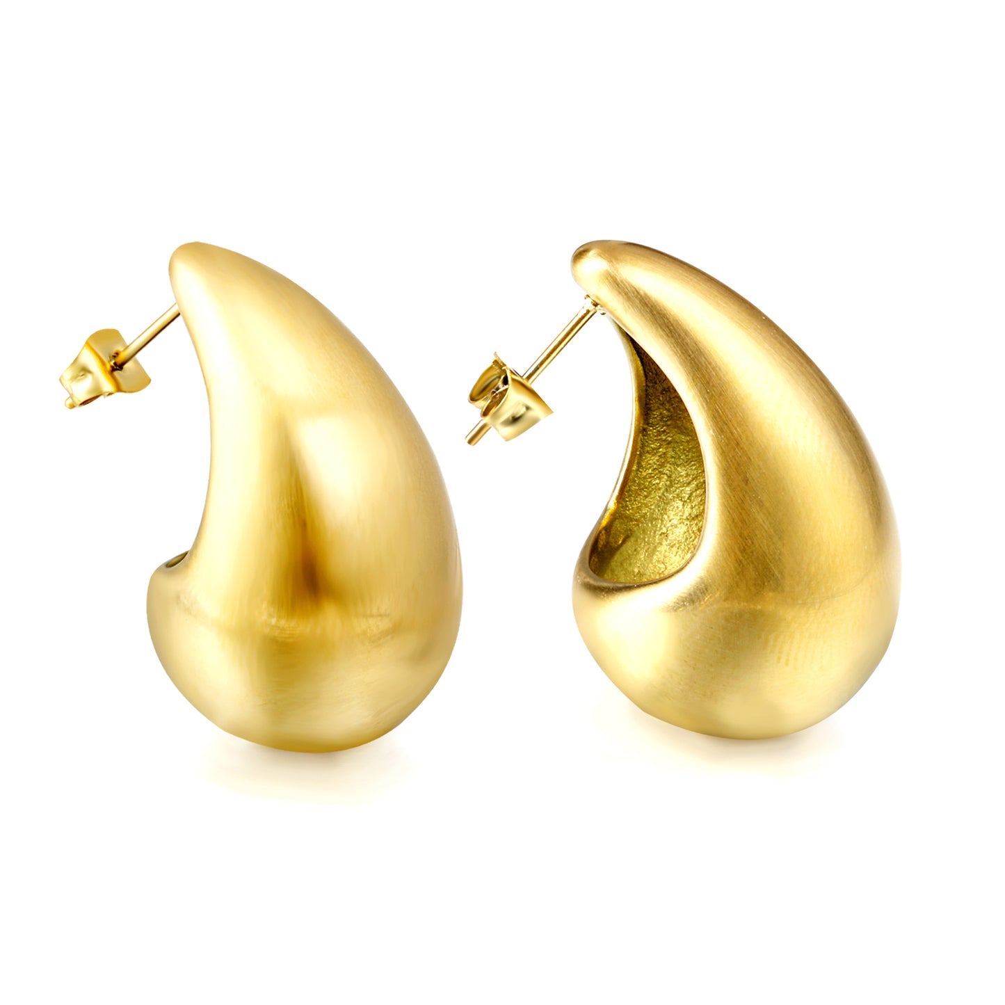 Bulk Teardrop Gold Earrings Streamlined Design