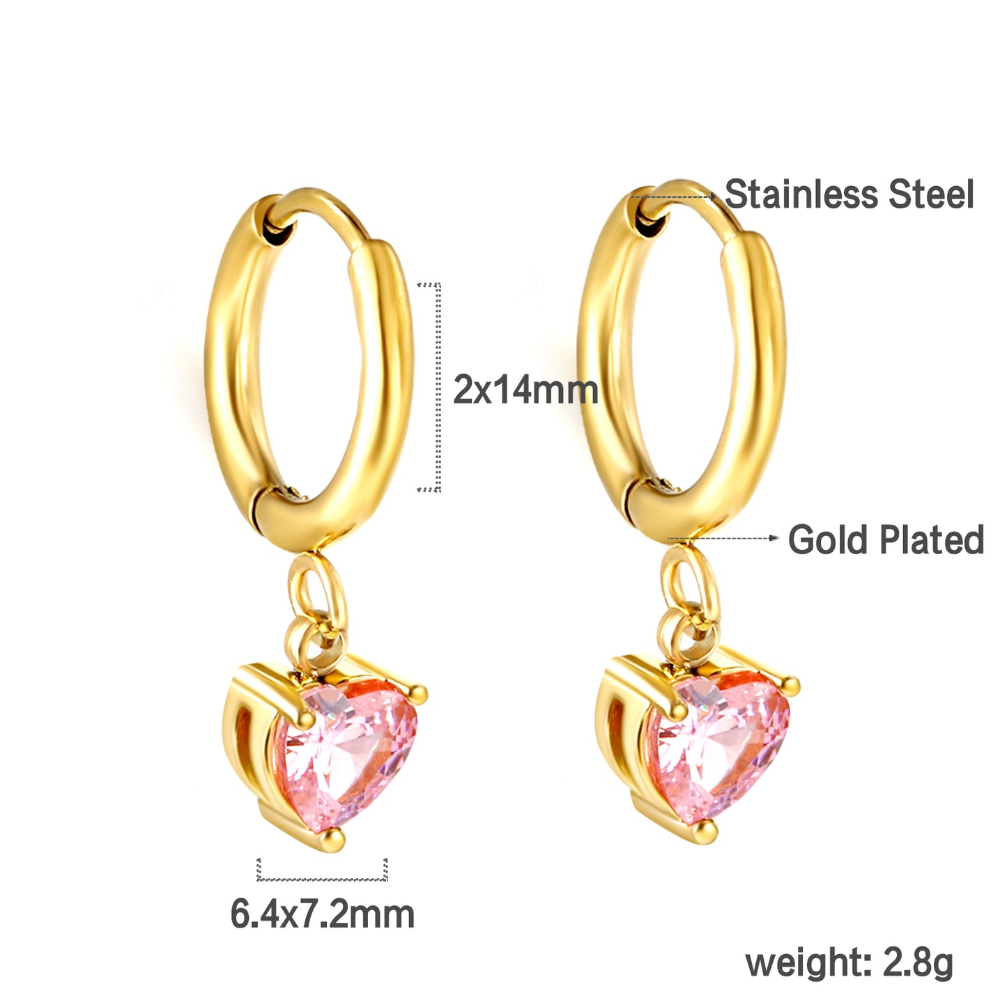 Bulk Pink Round Hoop Earrings Minimalist Elegance