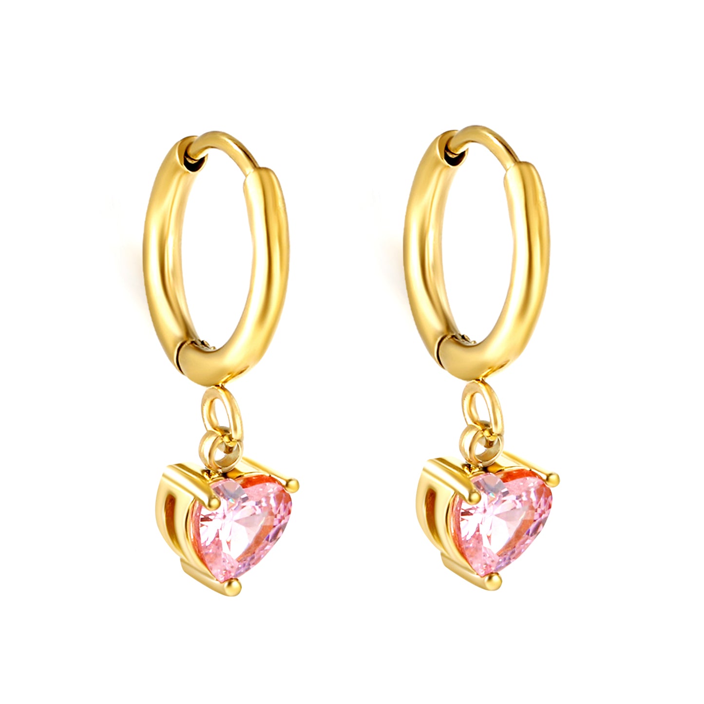 Bulk Pink Round Hoop Earrings Minimalist Elegance