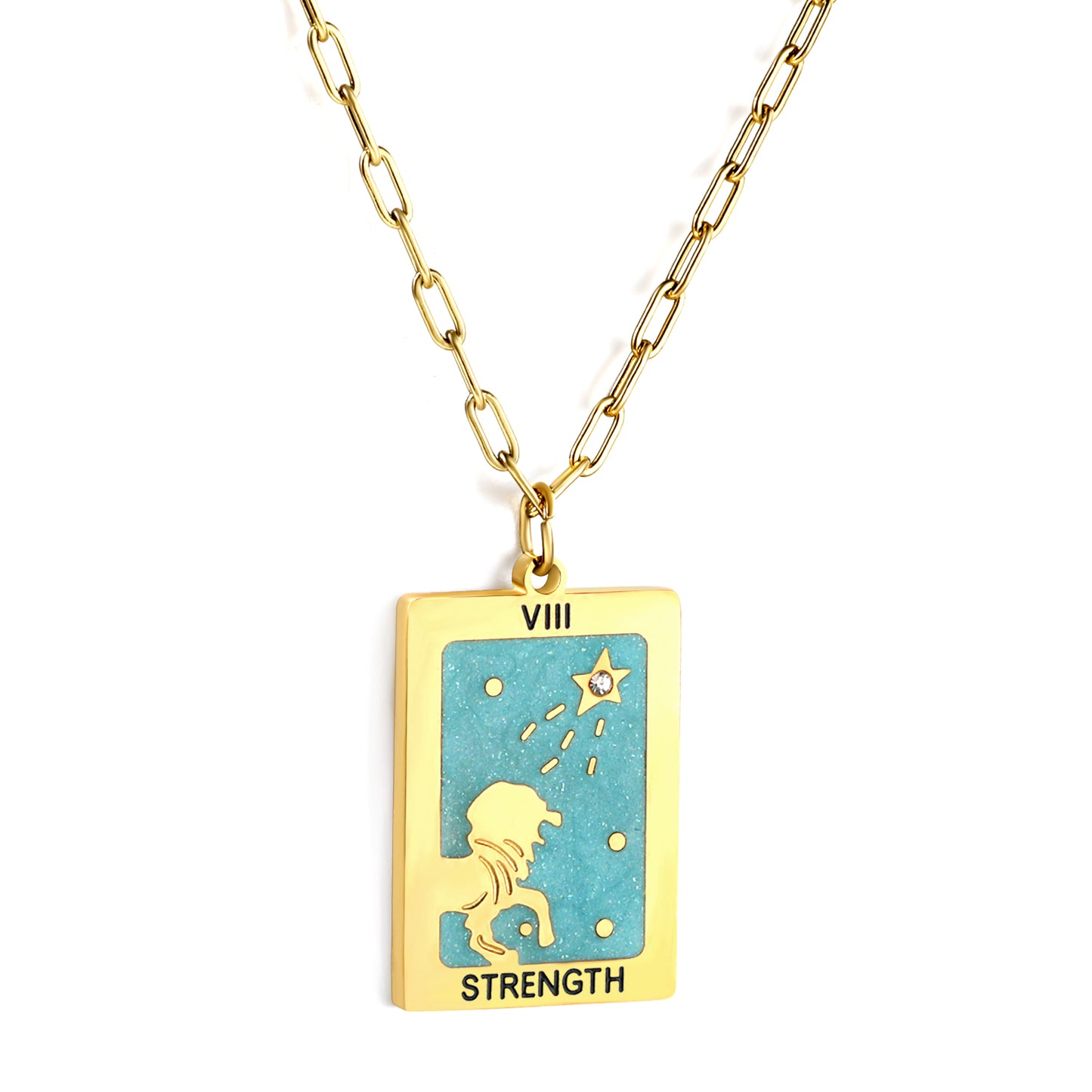 Wholesale Gold Tone Map Square Chain Necklace Adventurous Spirit