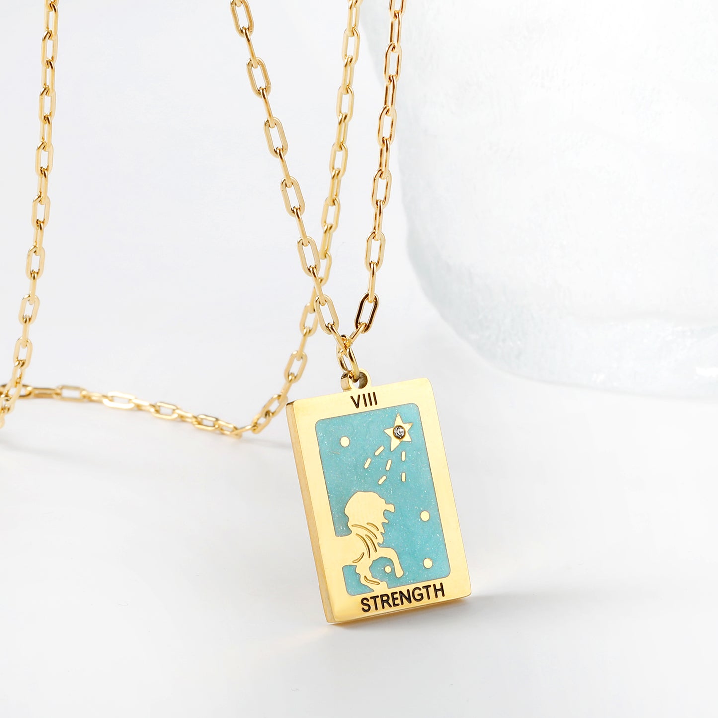 Wholesale Gold Tone Map Square Chain Necklace Adventurous Spirit