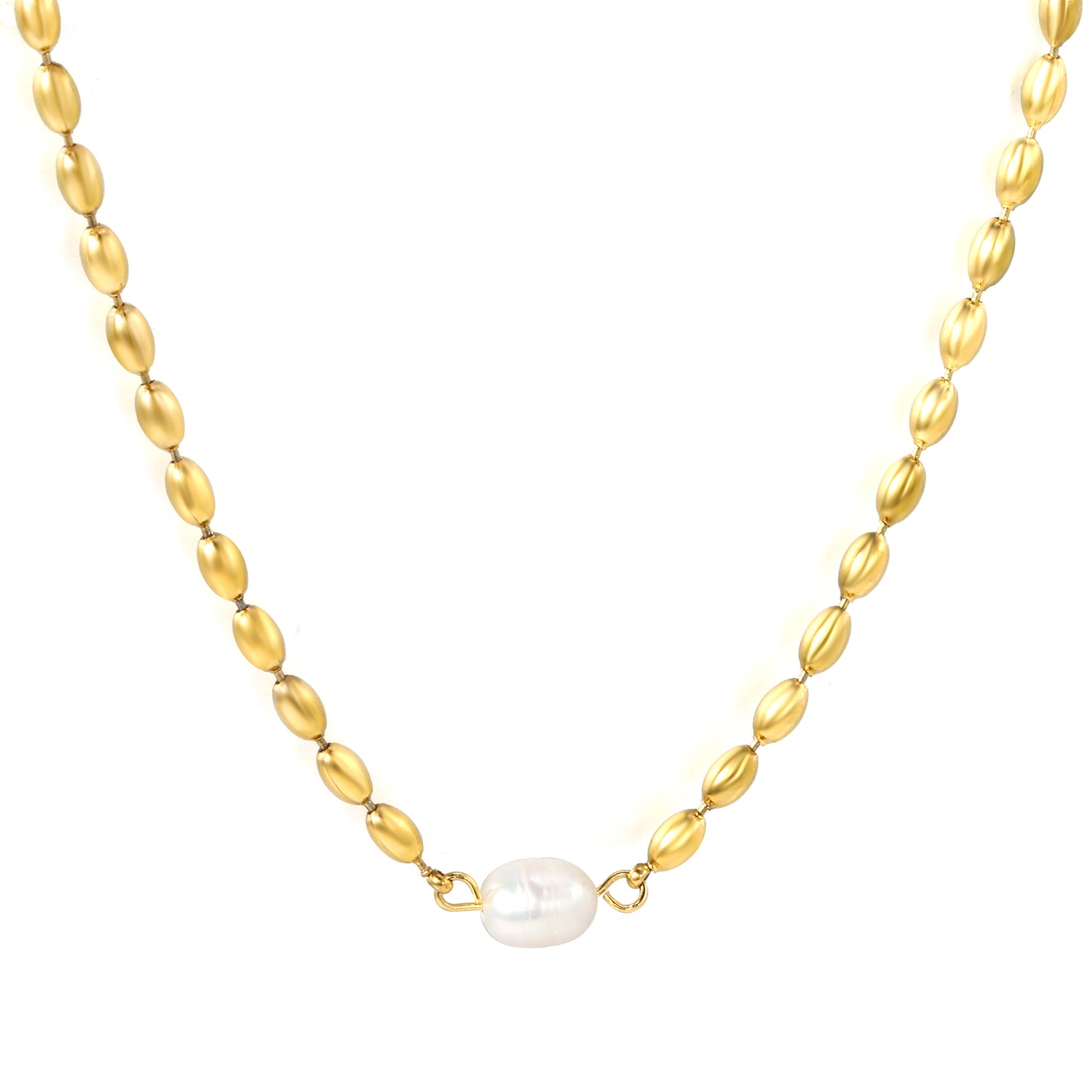 Bulk Gold Tone Pearl Chain Necklace Classic Elegance