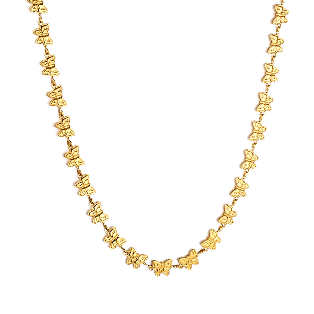 Bulk butterfly shaped Chain Necklace Sweet lovely Style