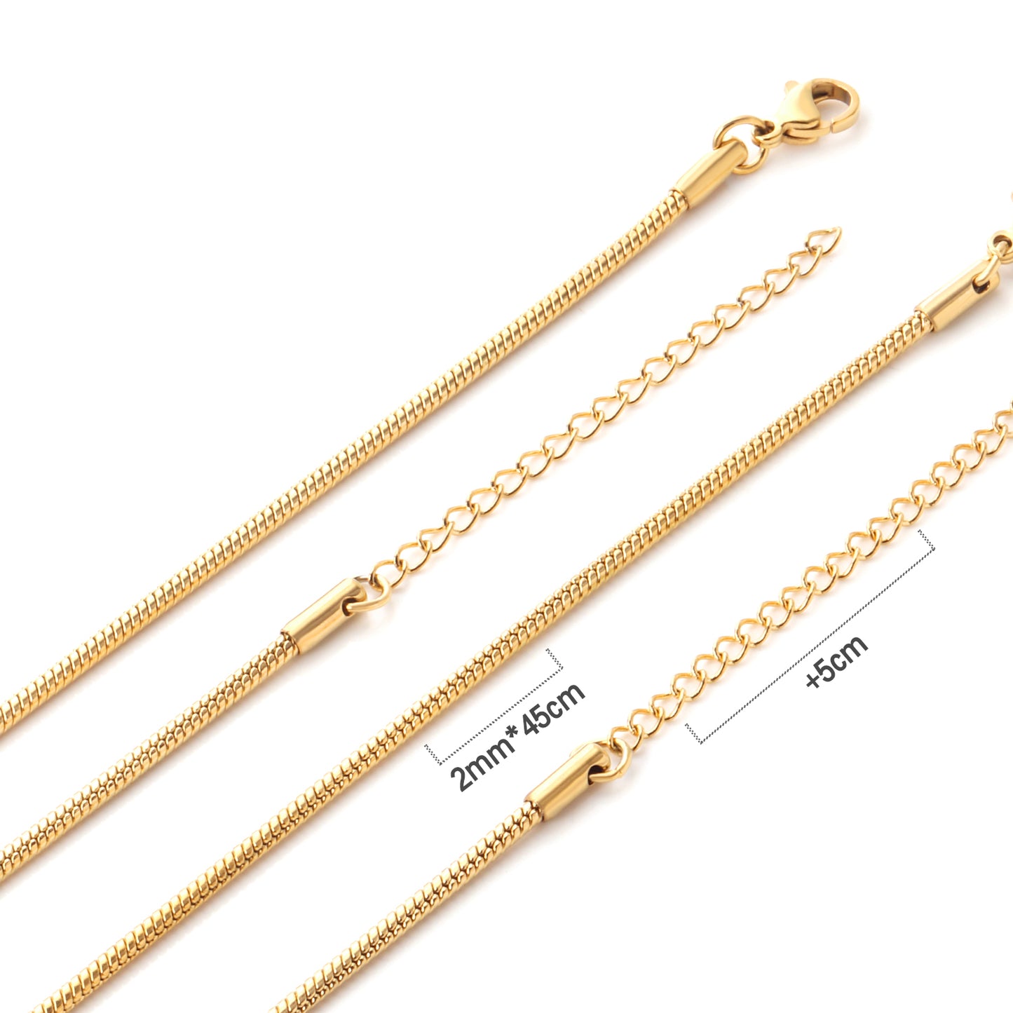 10pcs Wholesale Stainless Steel Chain Classic
