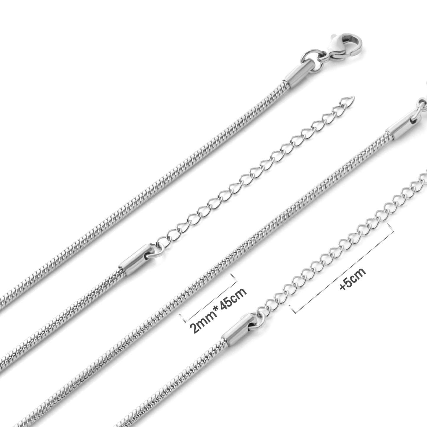 10pcs Wholesale Stainless Steel Chain Classic