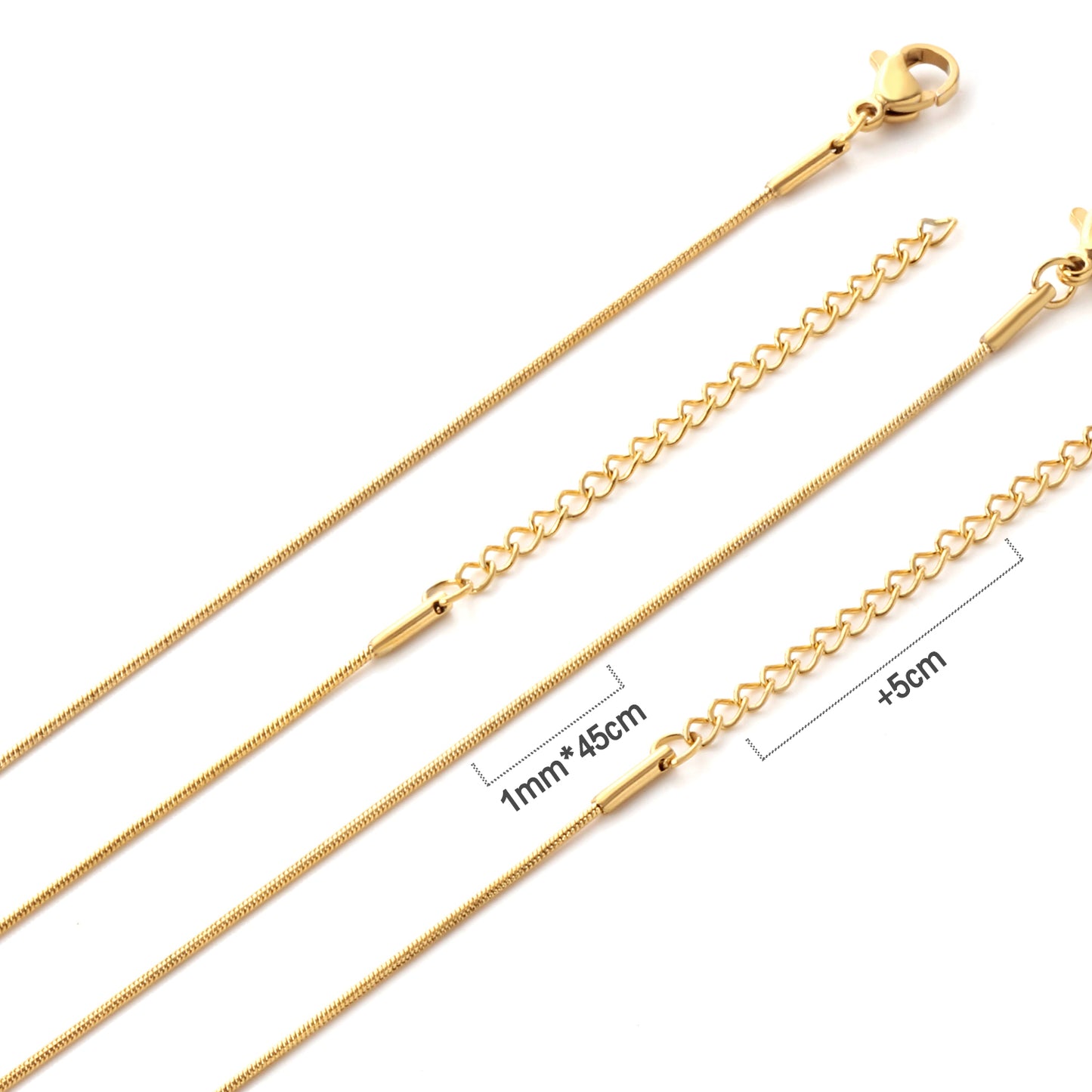 10pcs Wholesale Stainless Steel Chain Classic