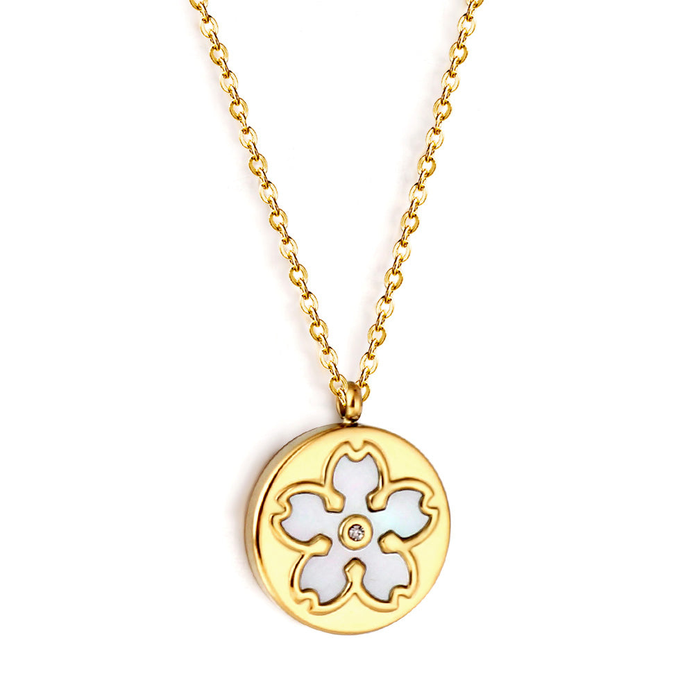 Wholesale 18K Gold Clover Design Necklace Delicate Style