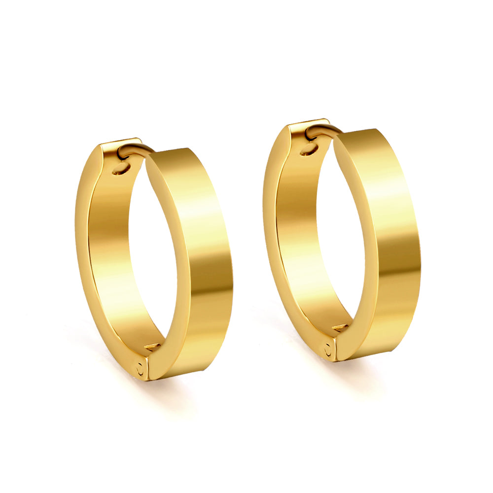 Wholesale Sleek Simple Gold Hoop Earrings for Jewelry Suppliers