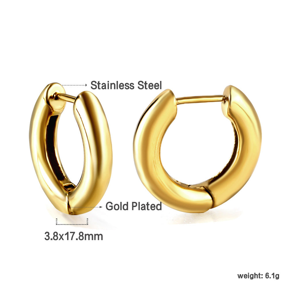 Wholesale Smooth Gold Hoop Earrings for Jewelry Suppliers
