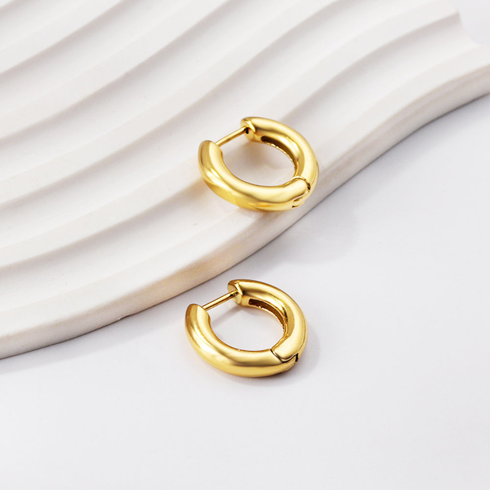 Wholesale Smooth Gold Hoop Earrings for Jewelry Suppliers