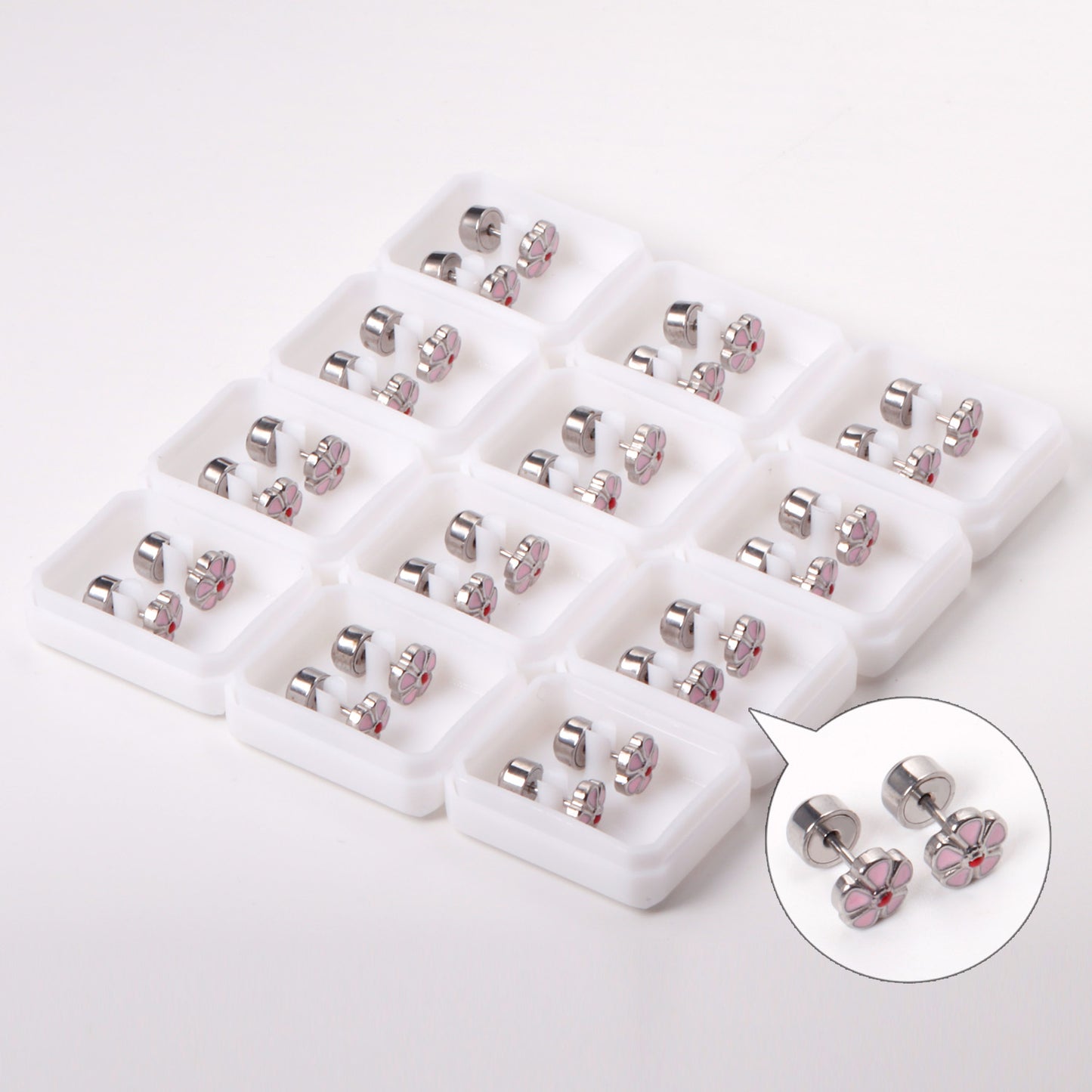Wholesale Blossom Stud Earrings Soft Romance