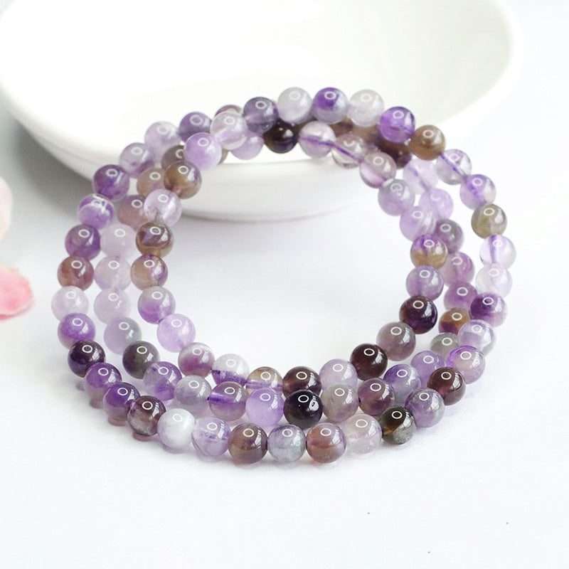Ombre Amethyst Multi-Wrap Bracelet | Natural Purple Gradient Jewelry