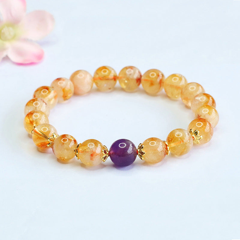 Wholesale Yellow Rutilated Quartz Bracelets | Bulk Gold Rutilated Crystal Supplier