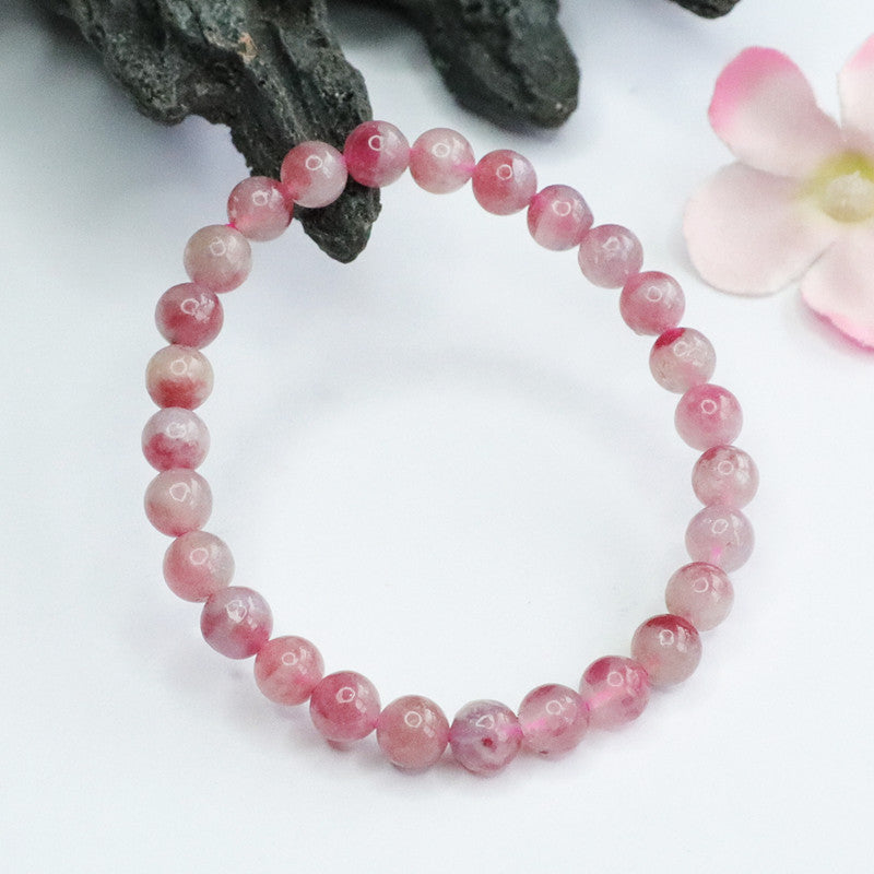 Wholesale Natural Strawberry Quartz Bracelets | Bulk Pink Crystal Jewelry Supplier