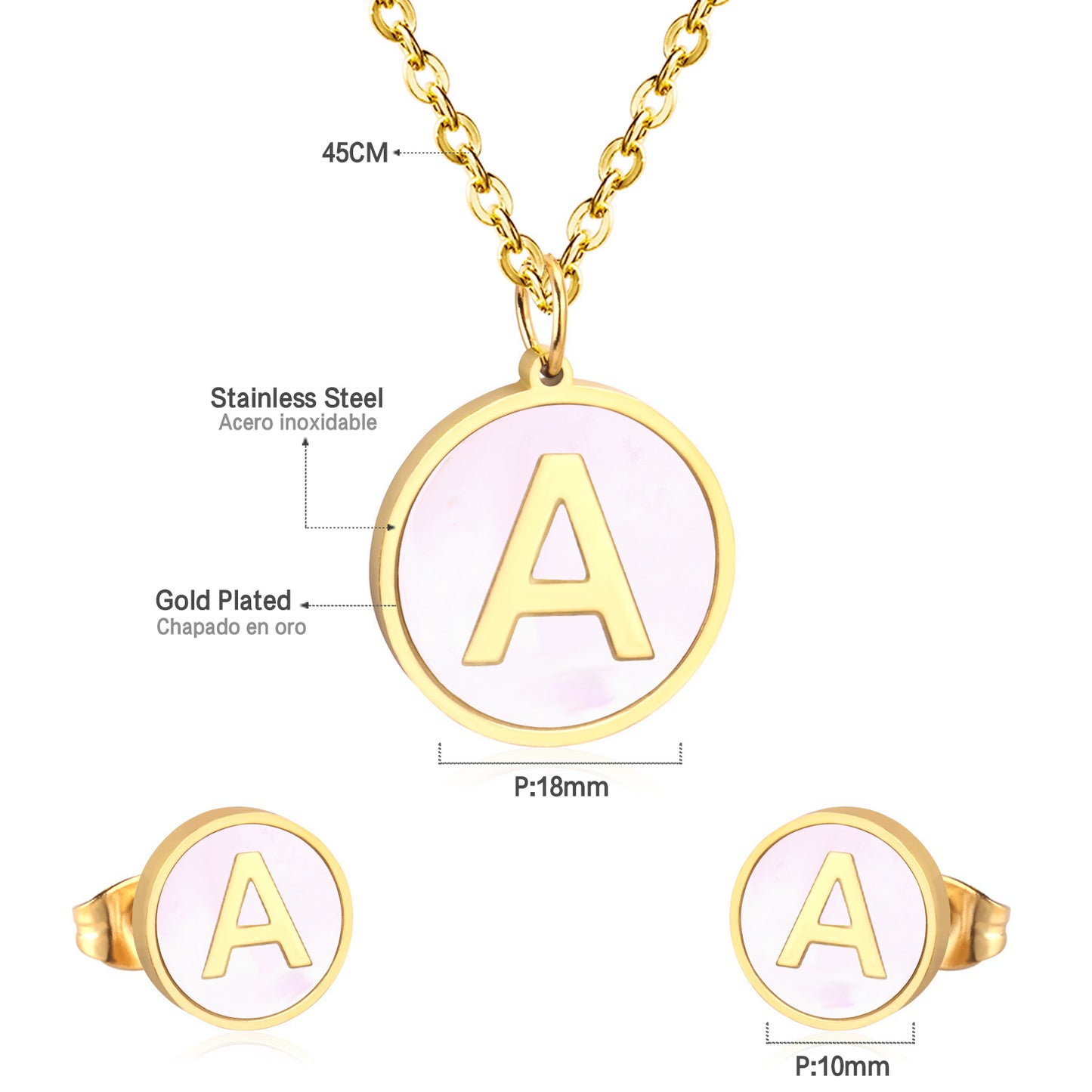 circular pendant size chart