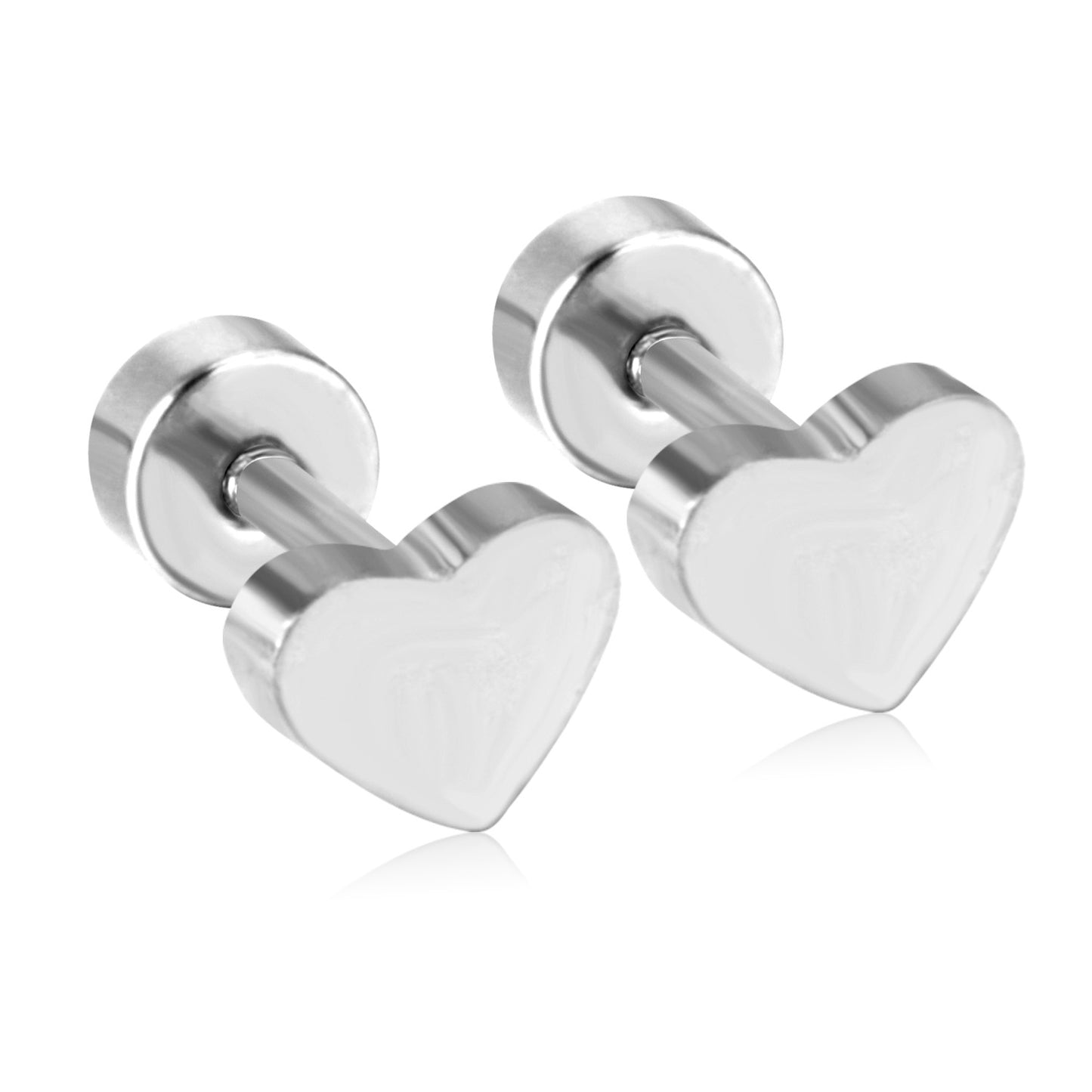 Wholesale Multicolor Heart Shaped Stud Earrings
