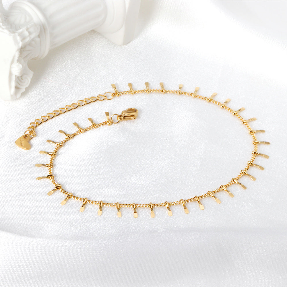 minimalist ankle jewelry